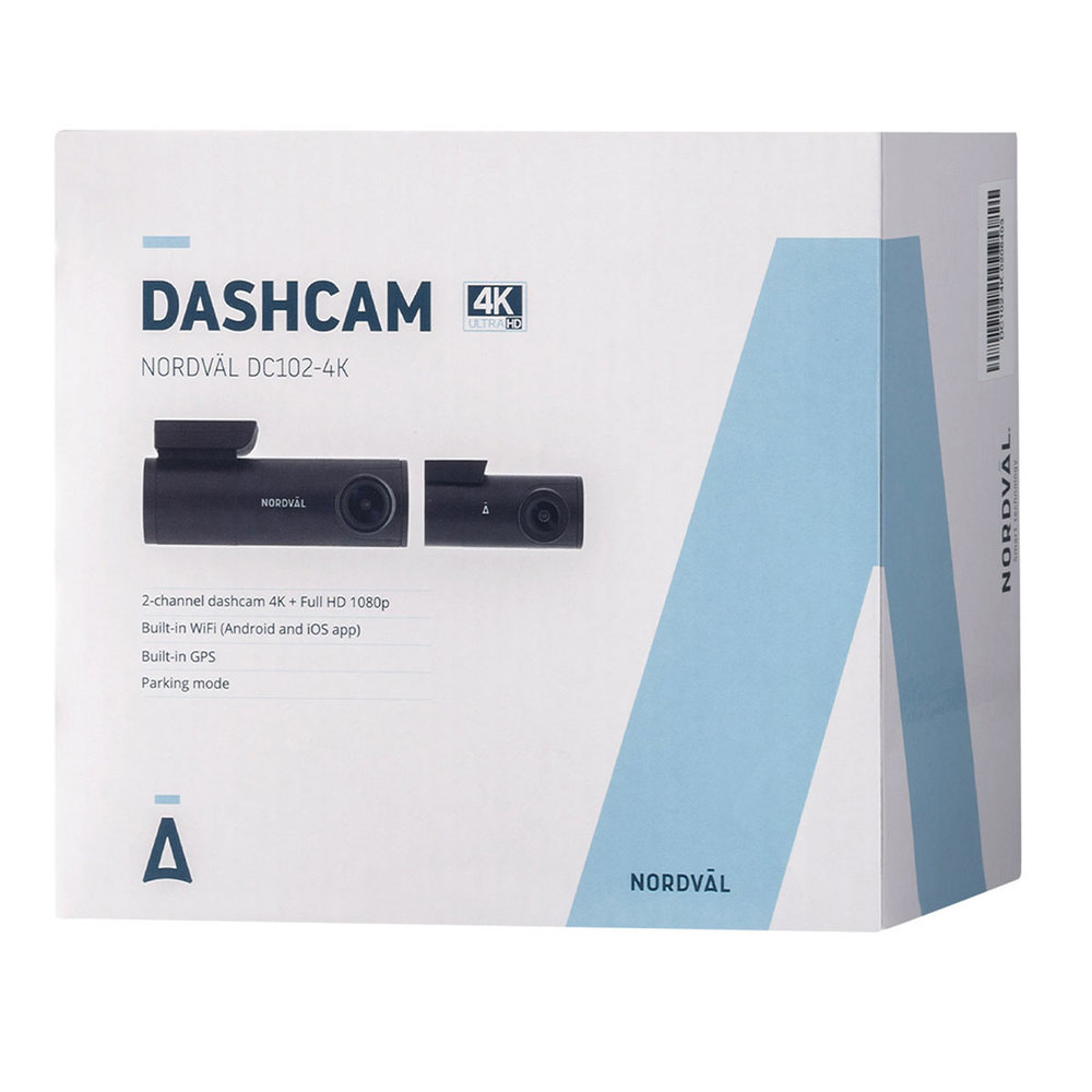 Nordväl DC102 2K 2CH Wifi GPS 32gb dashcam - Dashcamdeal