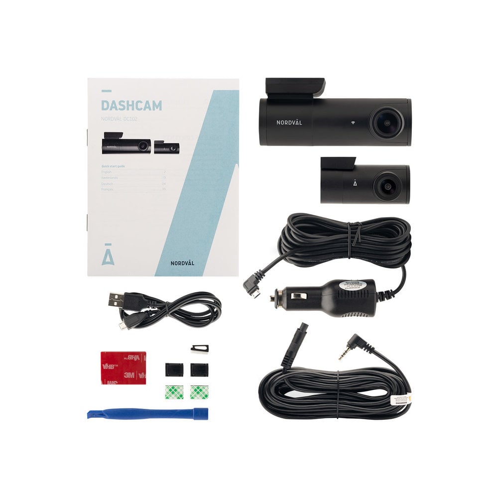 Nordväl DC102 2K 2CH Wifi GPS 32gb dashcam - Dashcamdeal