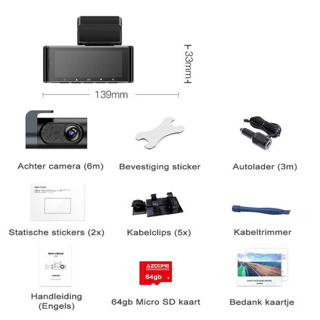 Azdome M550 3-Channel Dashcam Review – Dash Cam Discount