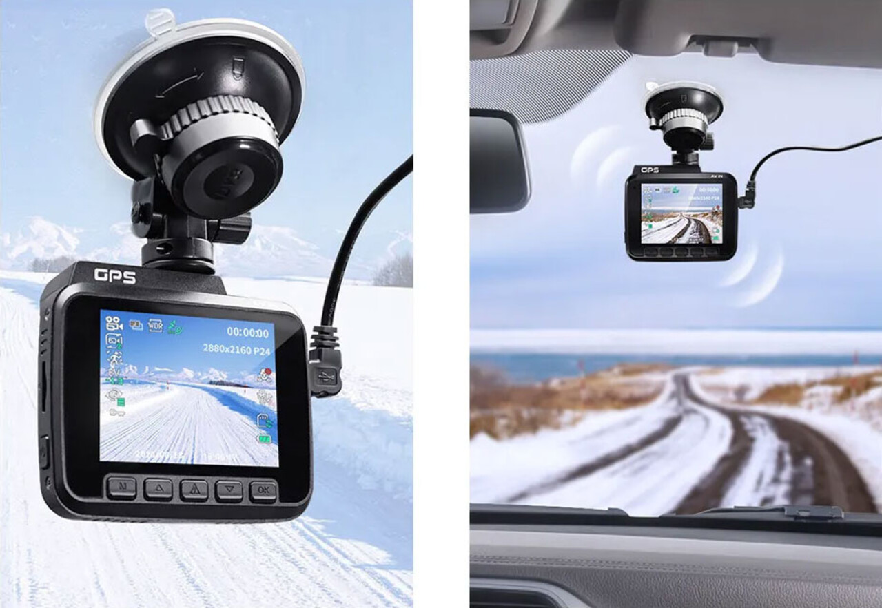 كاميرا أمامية مزودة بعدسة مزدوجة بدقة 4K UHD AZDOME GS63H Dash Cam بدقة 4K  UHD - الشاشات العصرية - تسوق الان - شاشة للسيارات
