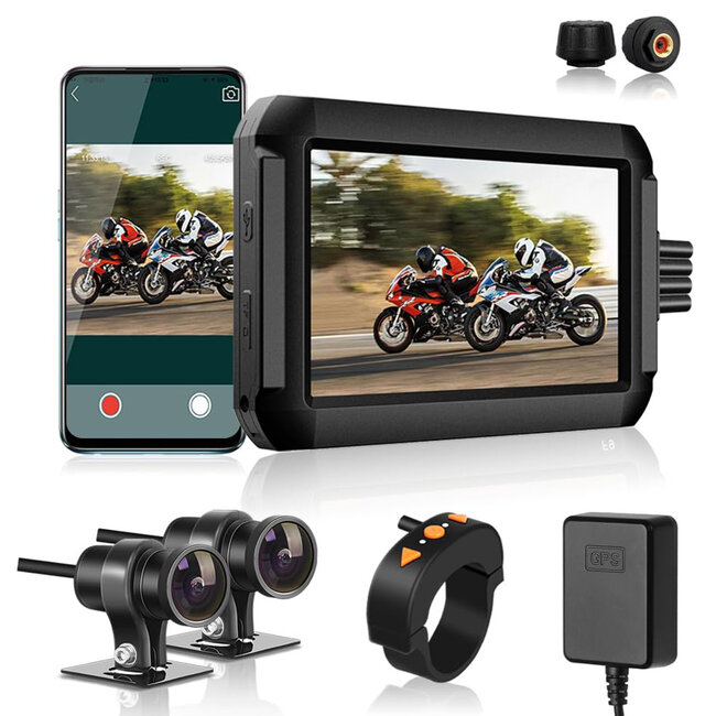 Motocam Motocam F9 Wifi GPS 2CH Motor dashcam