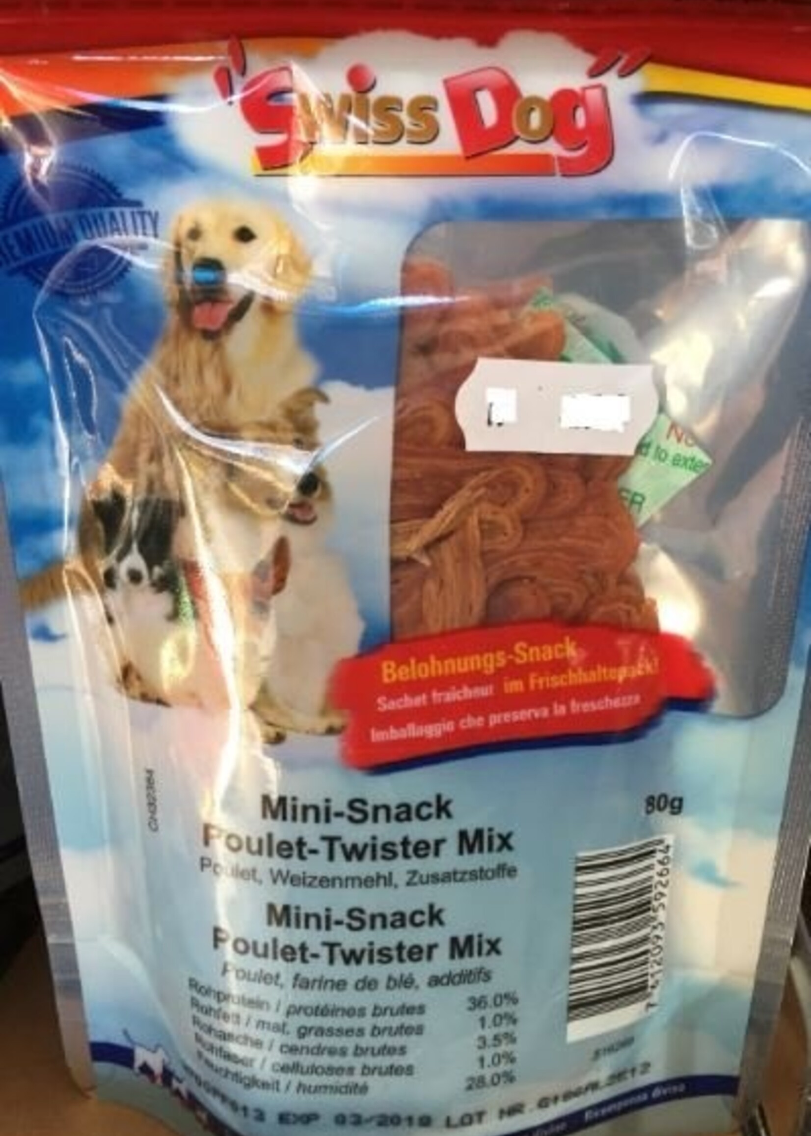 Swiss Dog Swiss Dog Mini Snack Pouet Twister Mix