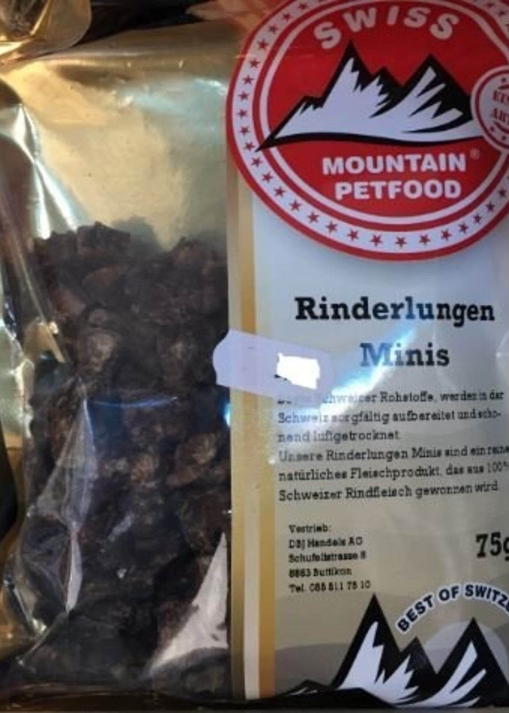 Swiss Mountain Pet Food Rinderlungen Minis