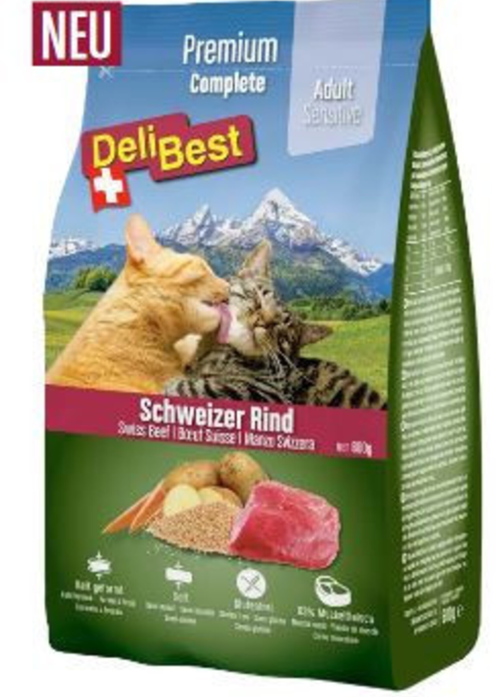 DeliBest DeliBest Premium Complete Adult Sensitive Schweizer Rindfleisch