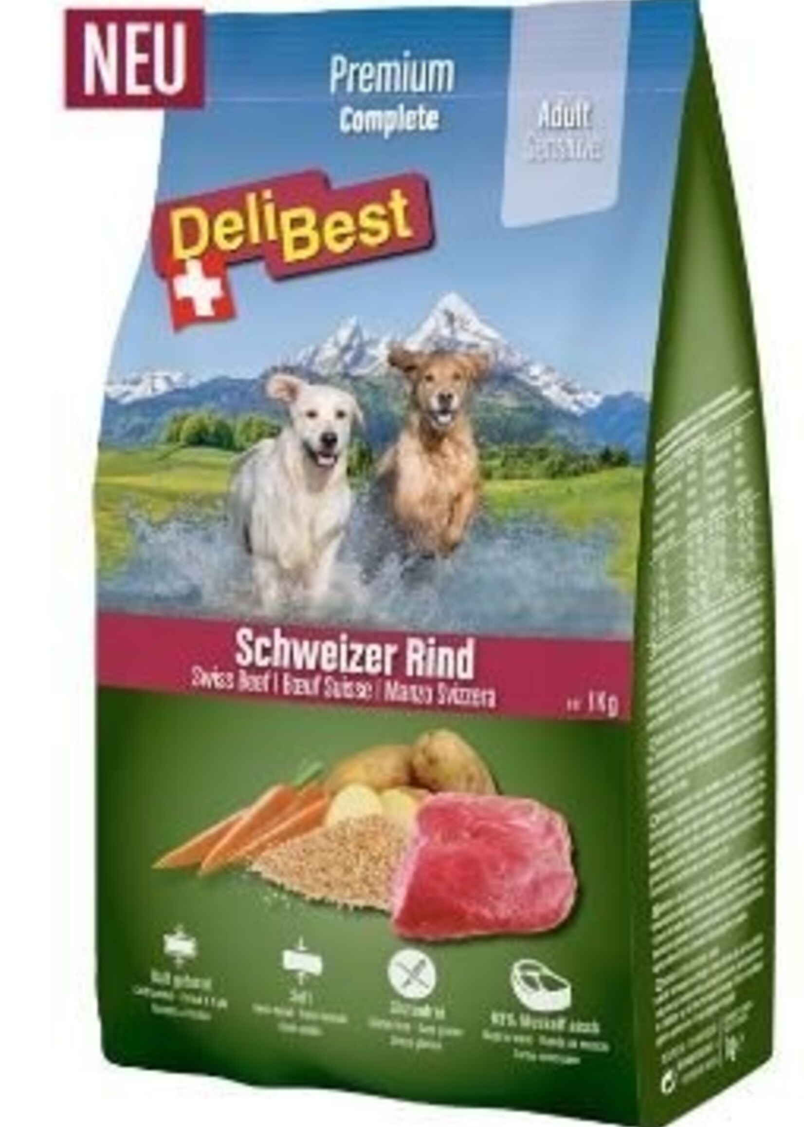 DeliBest DeliBest Premium Complete Adult Sensitive Schweizer Rindfleisch
