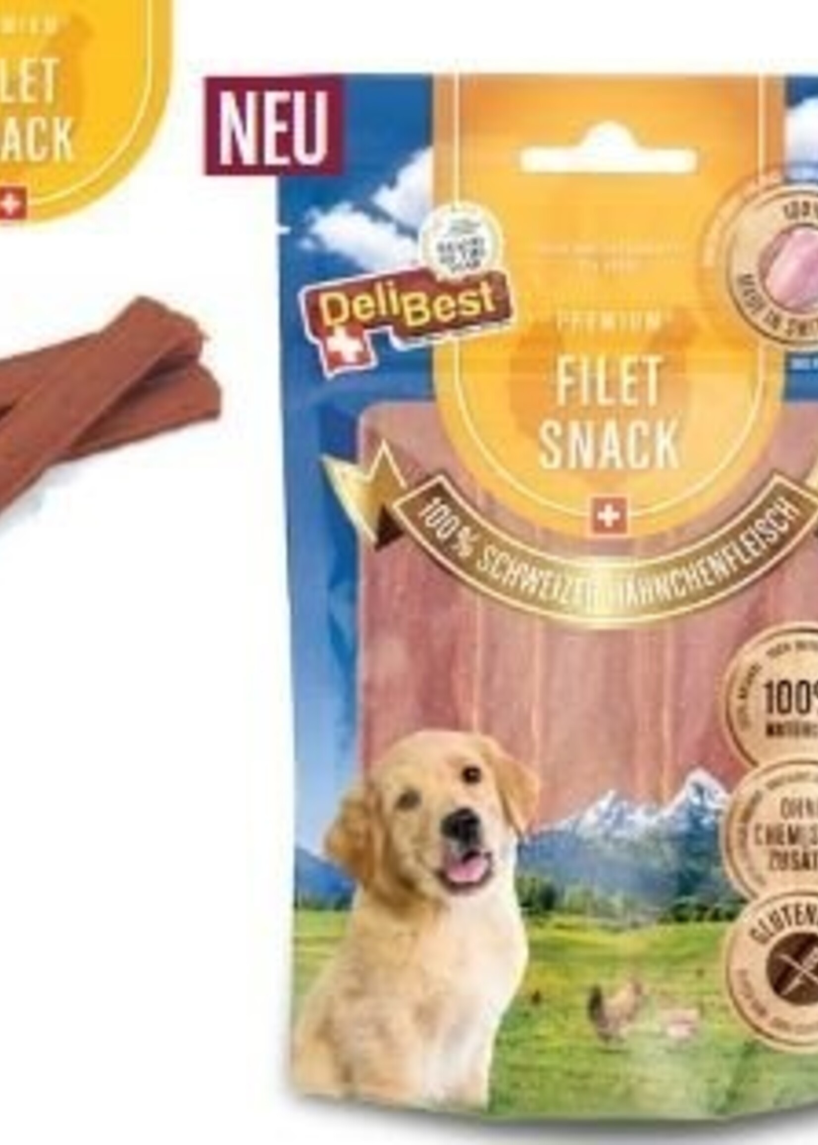 DeliBest Filet Snack mit 100% Schweizer Hähnchenfleisch