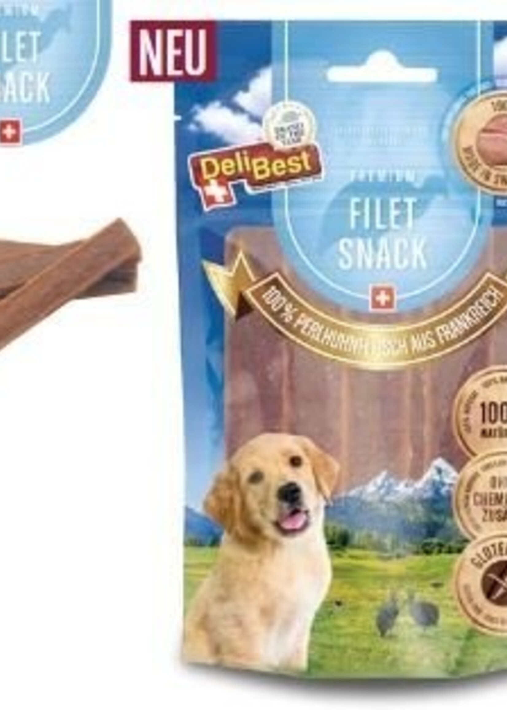DeliBest Filet Snack mit 100% Perlhuhn aus Frankreich