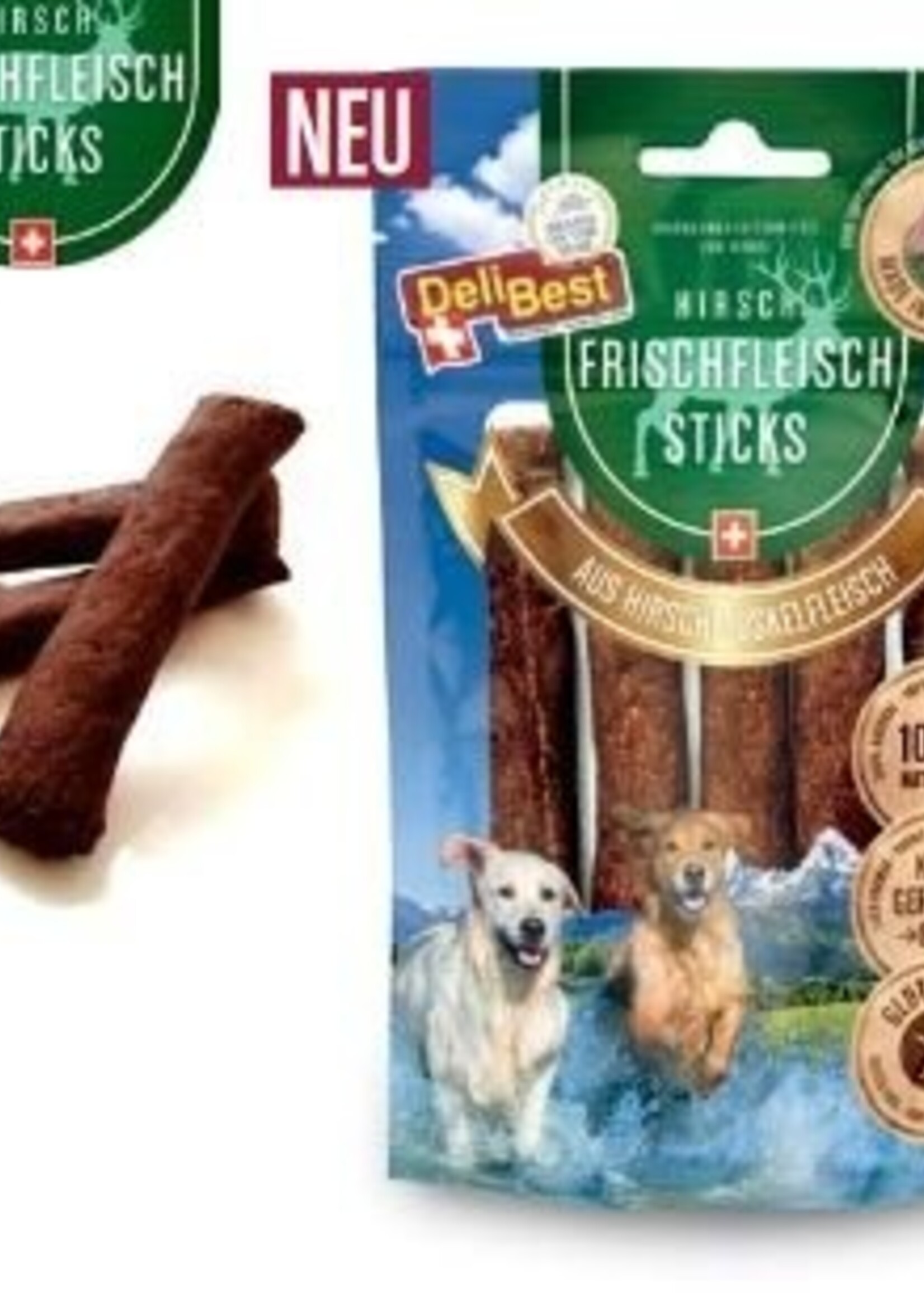 DeliBest Frischfleisch Stick aus Hirschfleisch