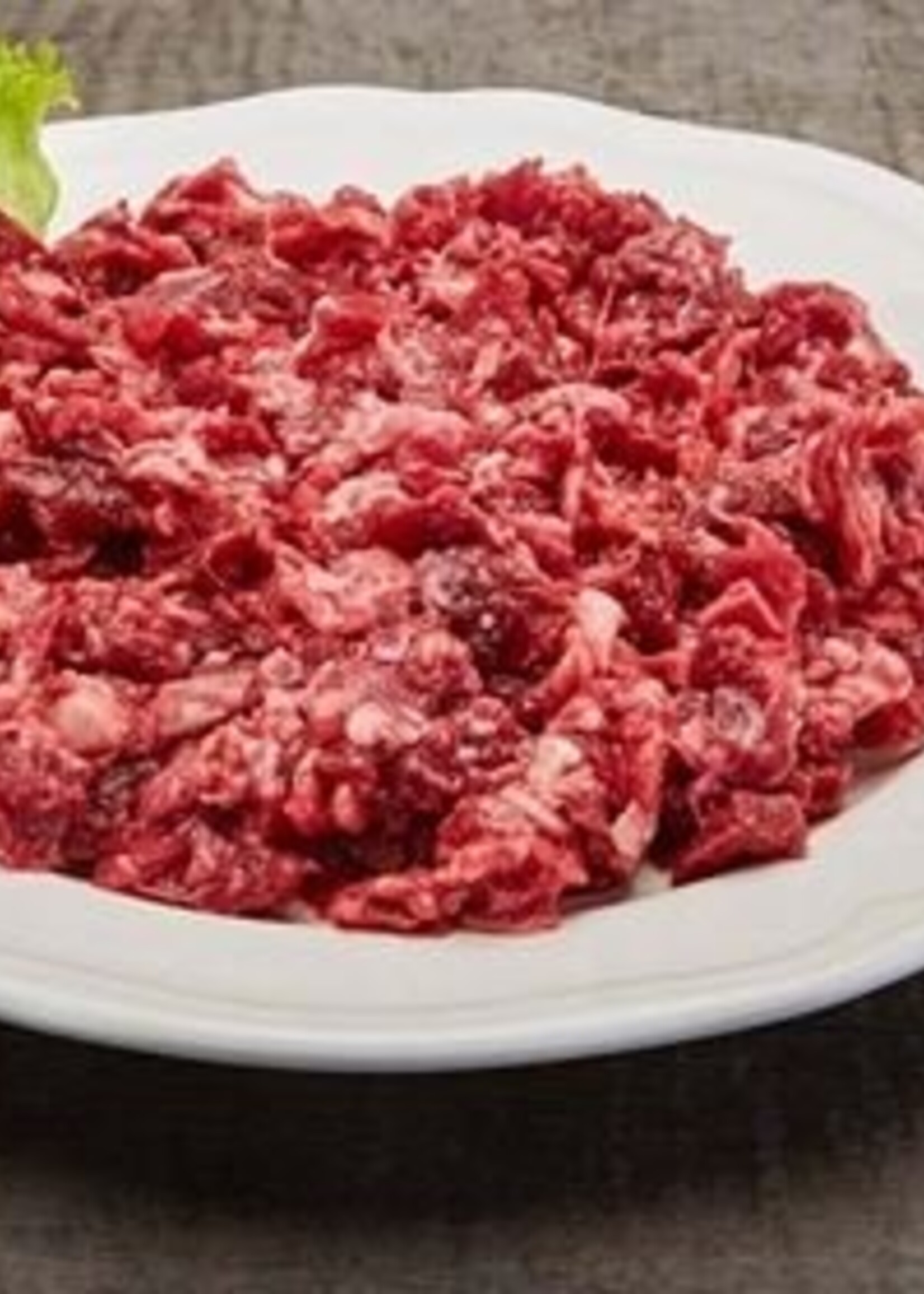 Tästing Ümlaute Buon Viando CH-Rind 70% + Rinderherz 30%