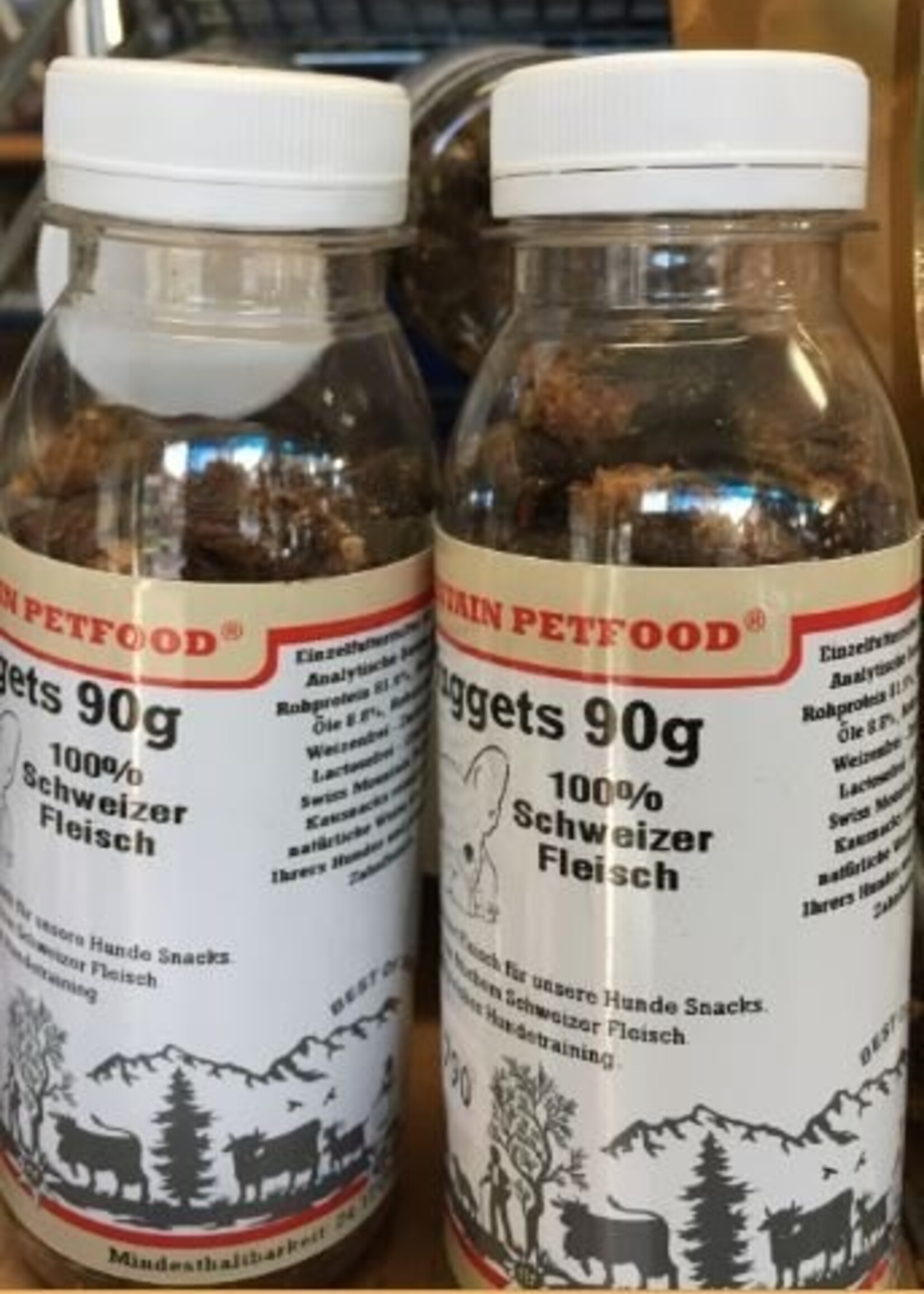 Swiss Mountain Pet Food Poulet Nugget in PET - Flasche