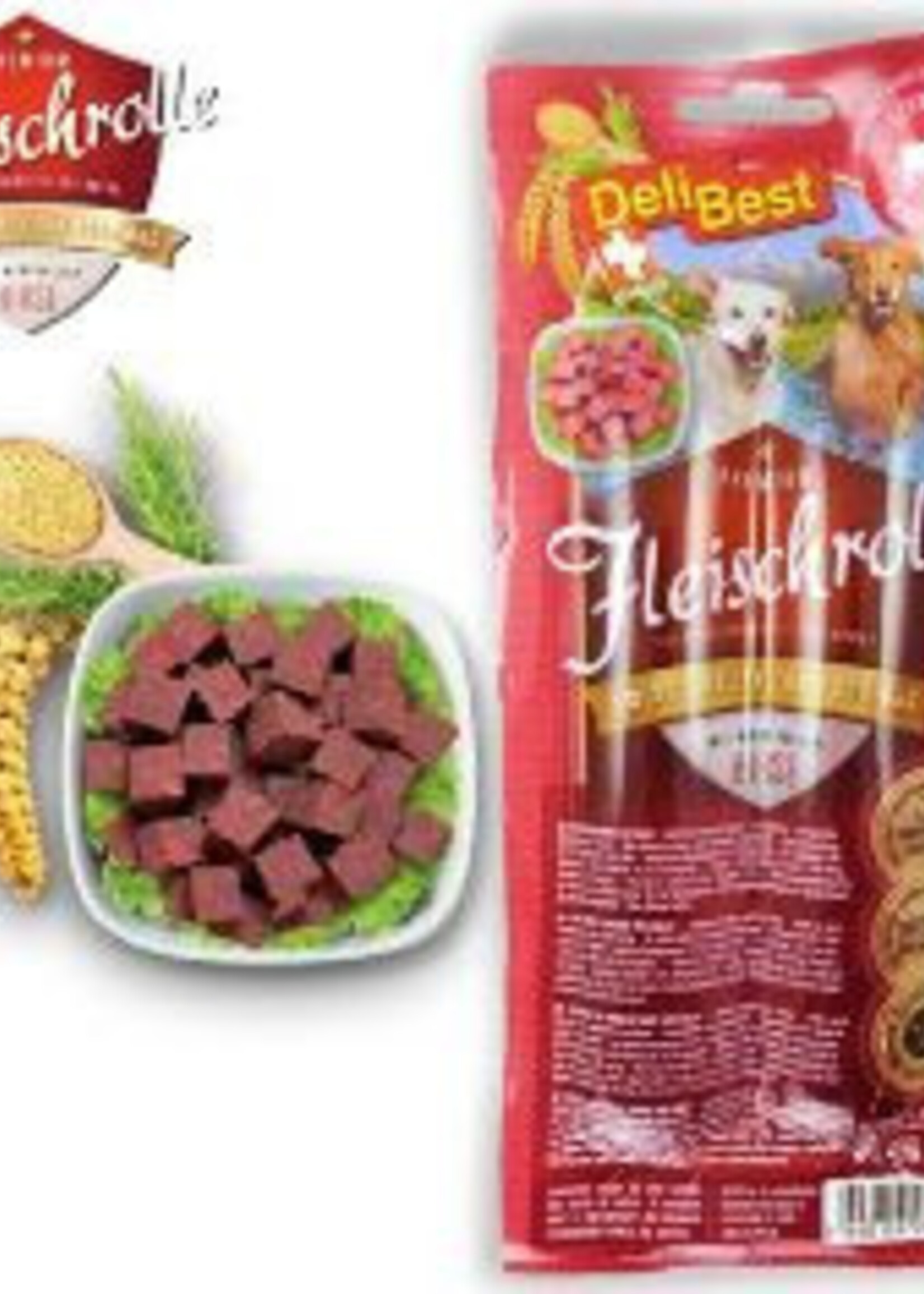 DeliBest DeliBest Sensi Fleischrolle aus Schweizer Rindfleisch mit Hirse