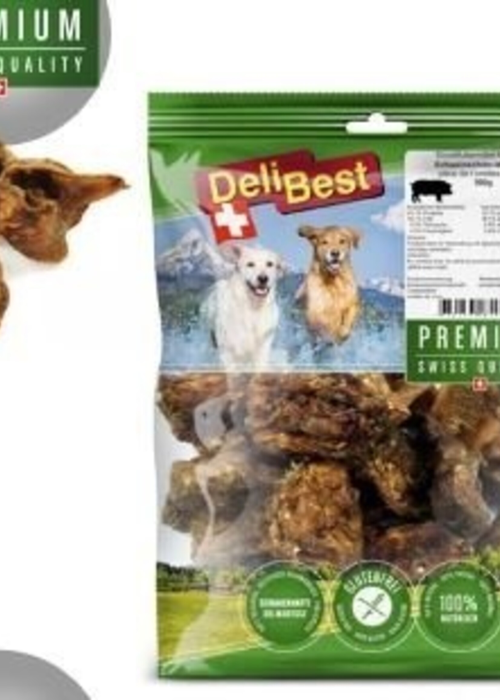 DeliBest Premium Schweineohren Muscheln