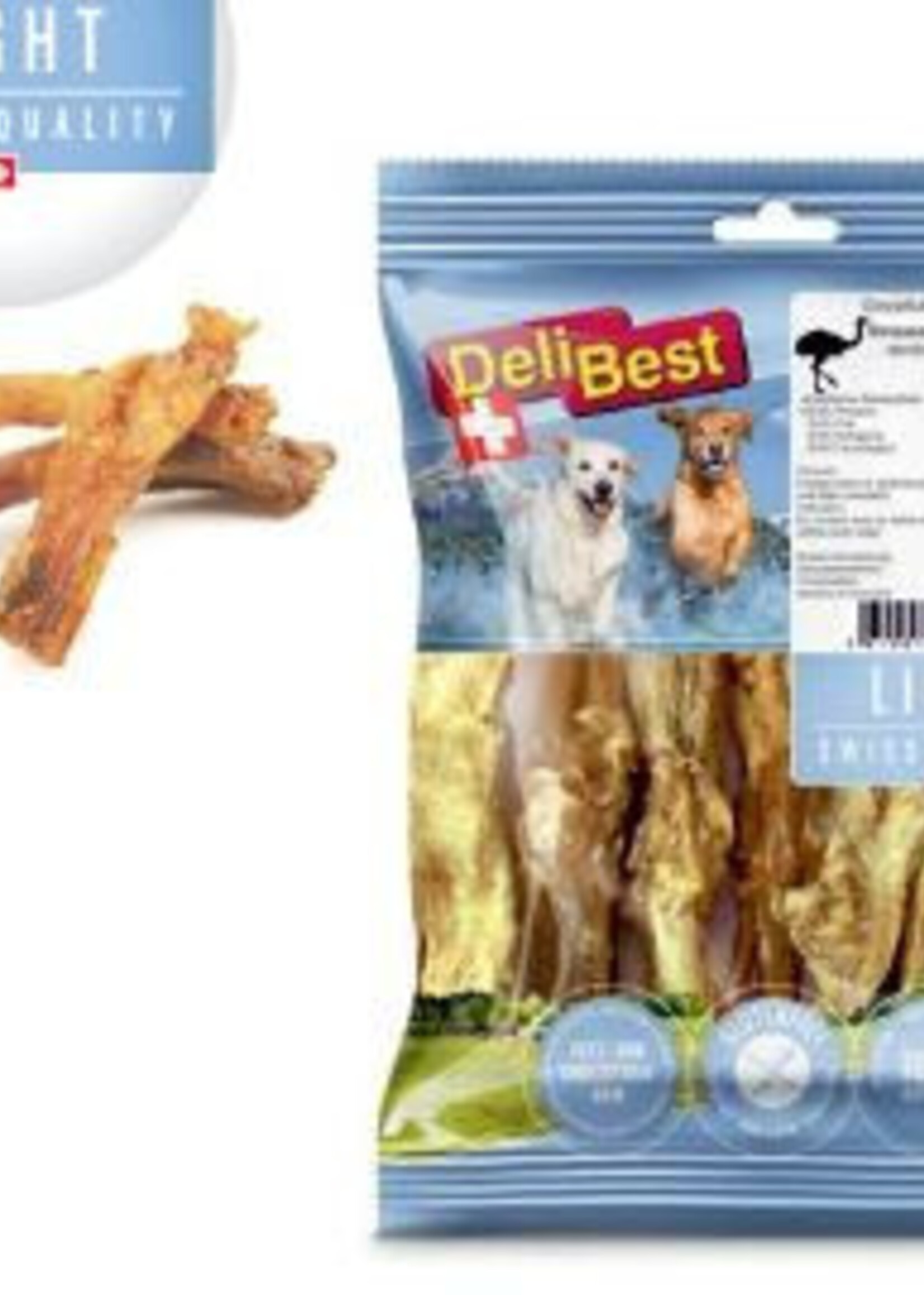 DeliBest Light Straussensehnen gross mit einer Spur Malz veredelt