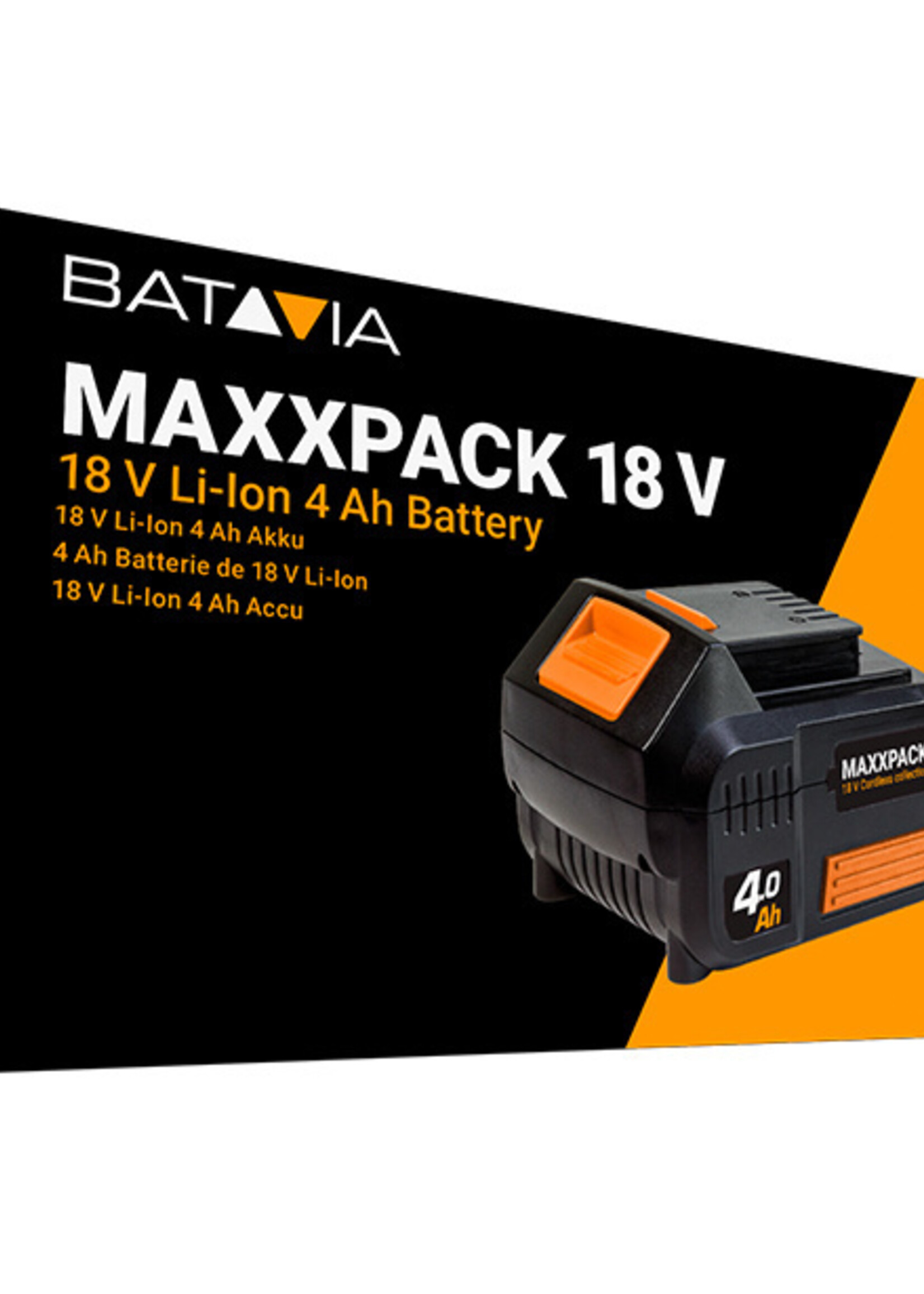 Batavia Batterie 18V - 4.0Ah | MaxxPack Akku-Plattform