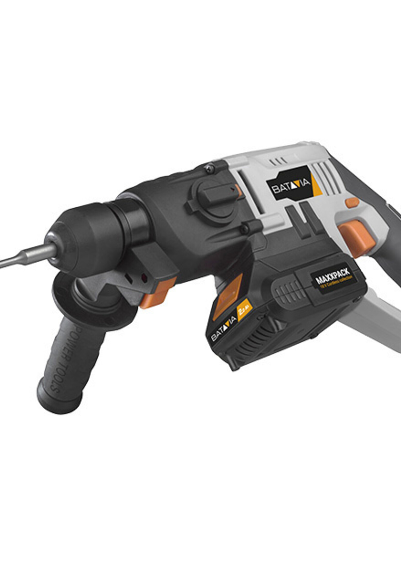 Batavia Akku-Bohrhammer - SDS Plus - 18V | Exkl. Akku und Ladegerät | MaxxPack Akku-Plattform