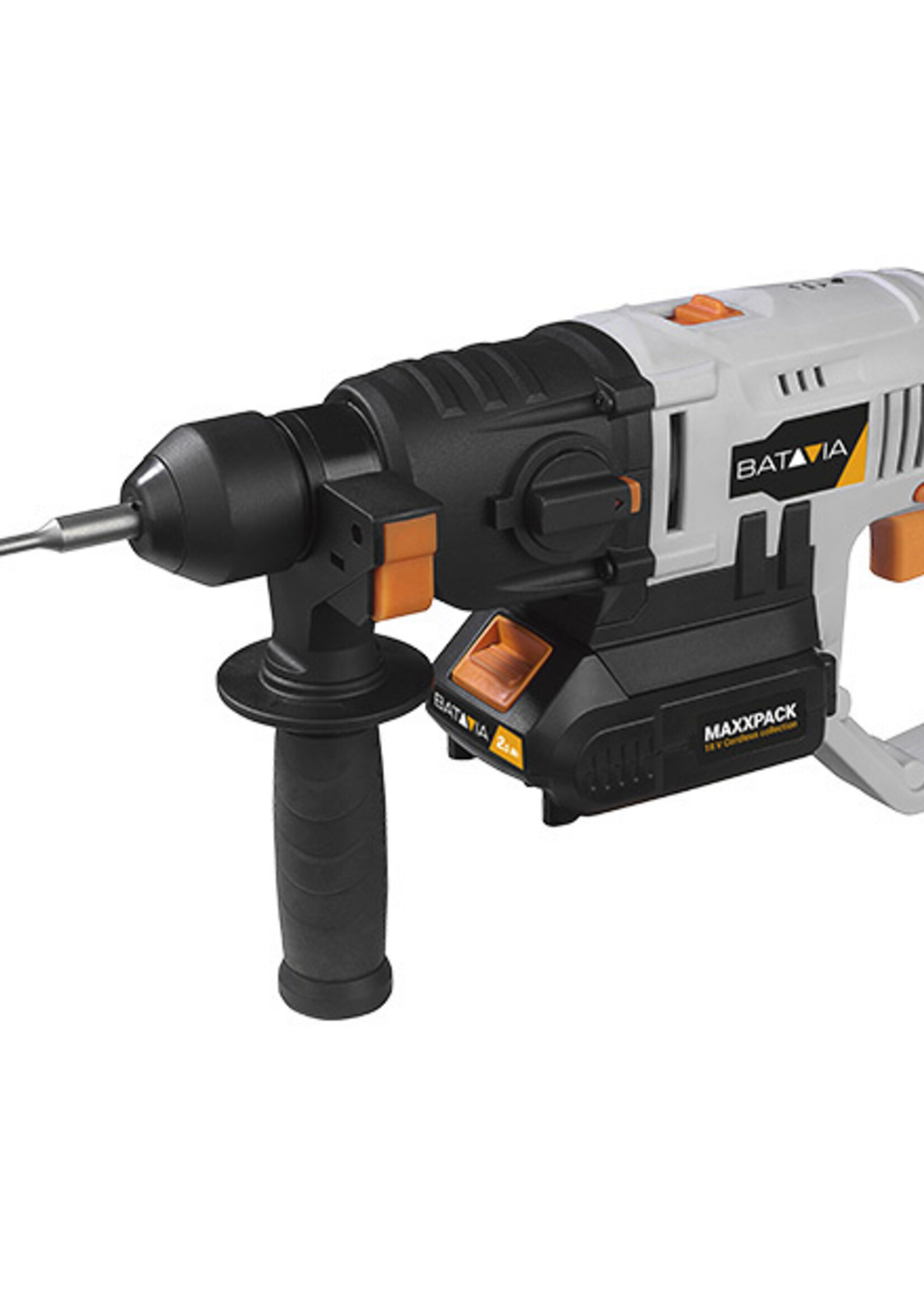 Batavia Akku-Bohrhammer - SDS Plus - 18V | Exkl. Akku und Ladegerät | MaxxPack Akku-Plattform