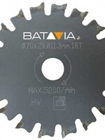 Batavia RACER TCT Sägeblätter - 2 Stück - ∅ 70 mm x 1,4 mm x 18 Zähne Arbeitszone