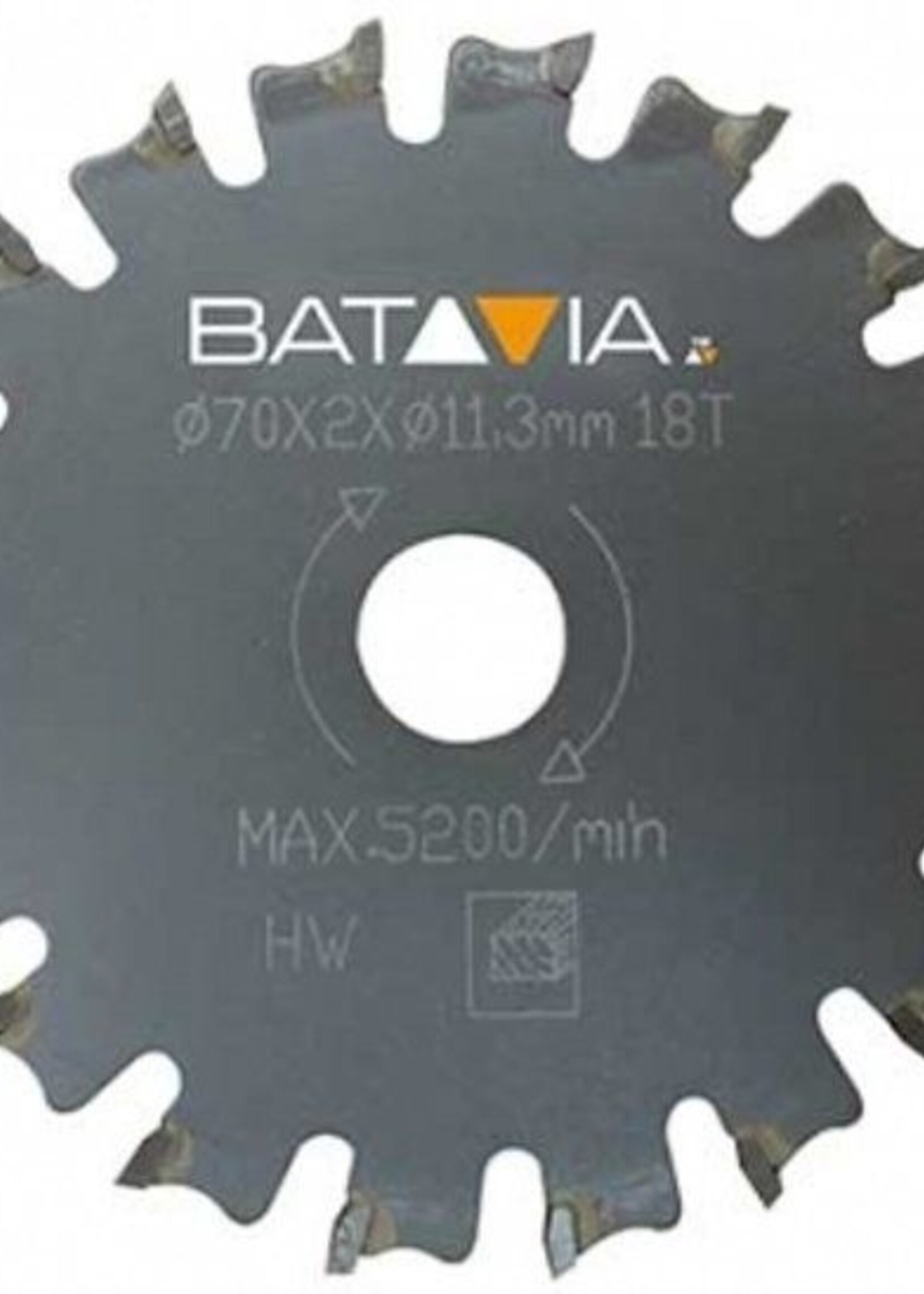 Batavia RACER TCT Sägeblätter - 2 Stück - ∅ 70 mm x 1,4 mm x 18 Zähne Arbeitszone
