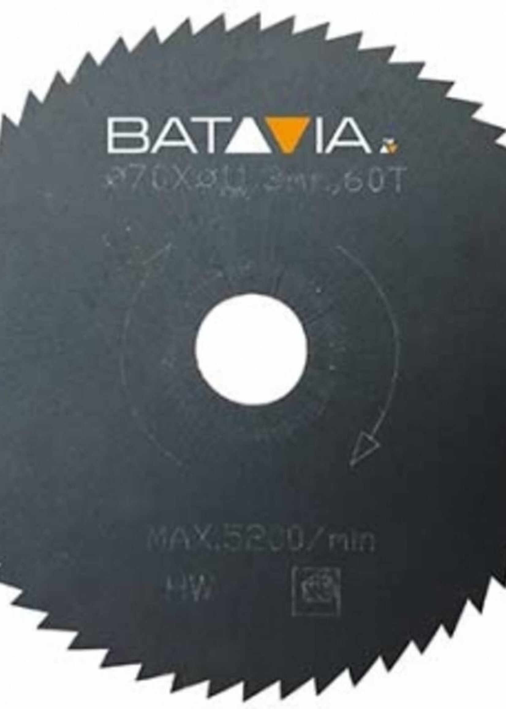 Batavia RACER HSS Sägeblätter - 2 Stücke - ∅ 70mm x 1,4mm x 44 Zähnen des Arbeitsbereiches