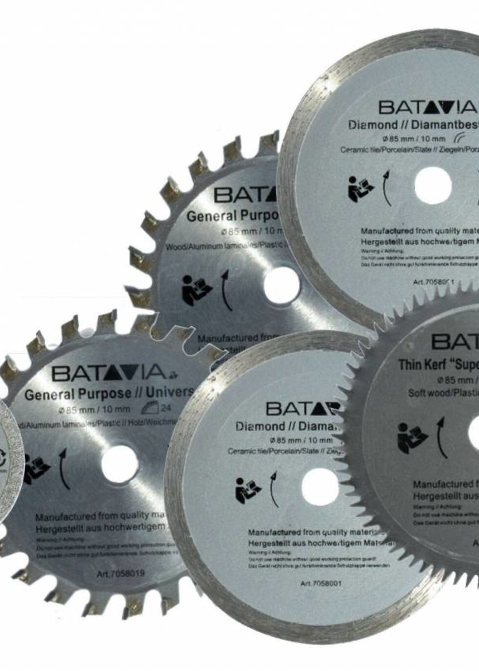 Batavia MAXX SAW & XXL SPEED SAW Sägeblatt-Set - 6-teilig - im Aluminiumkoffer