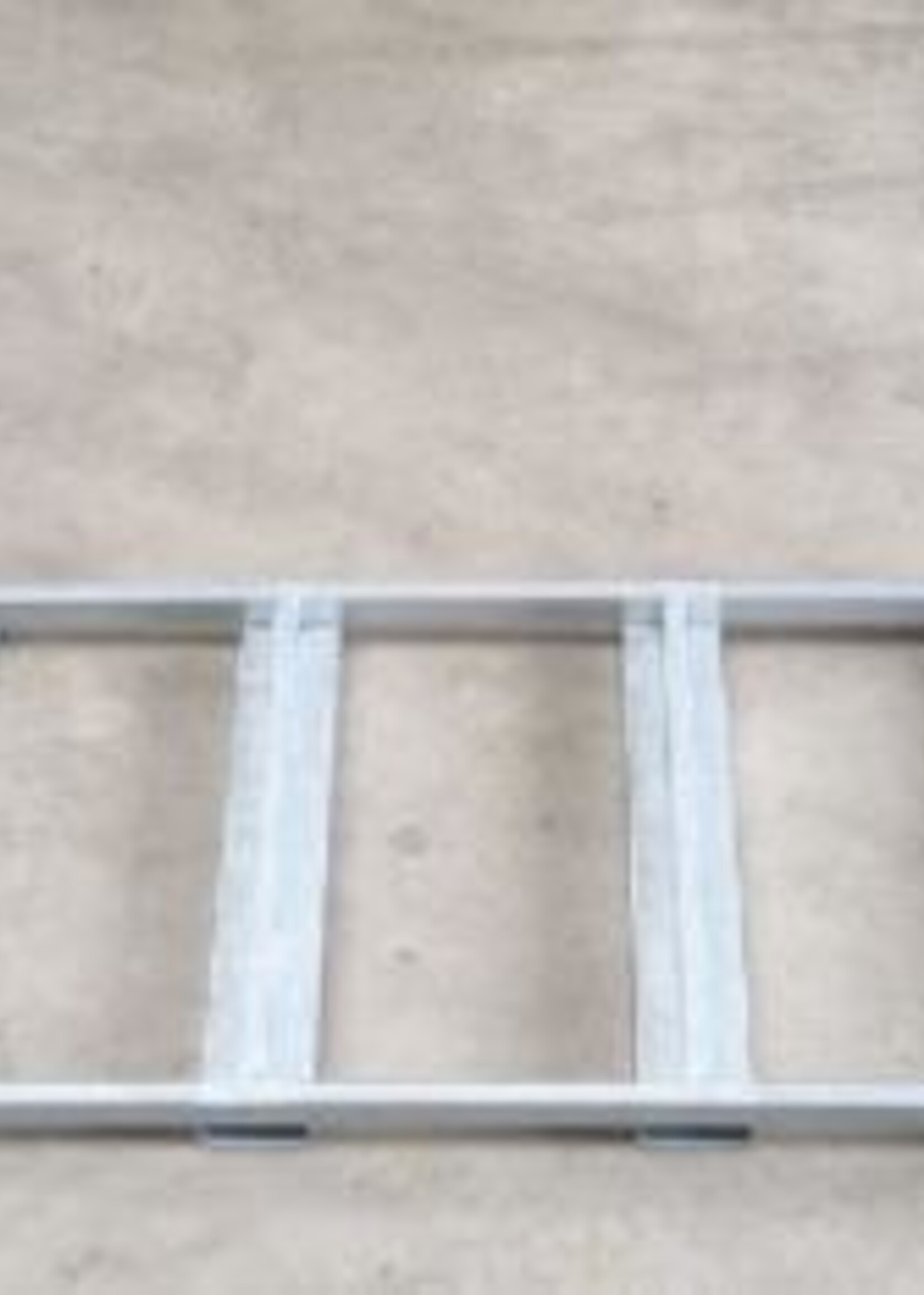 Verzwaarde stapelbok voor rijplaten 300x100cm