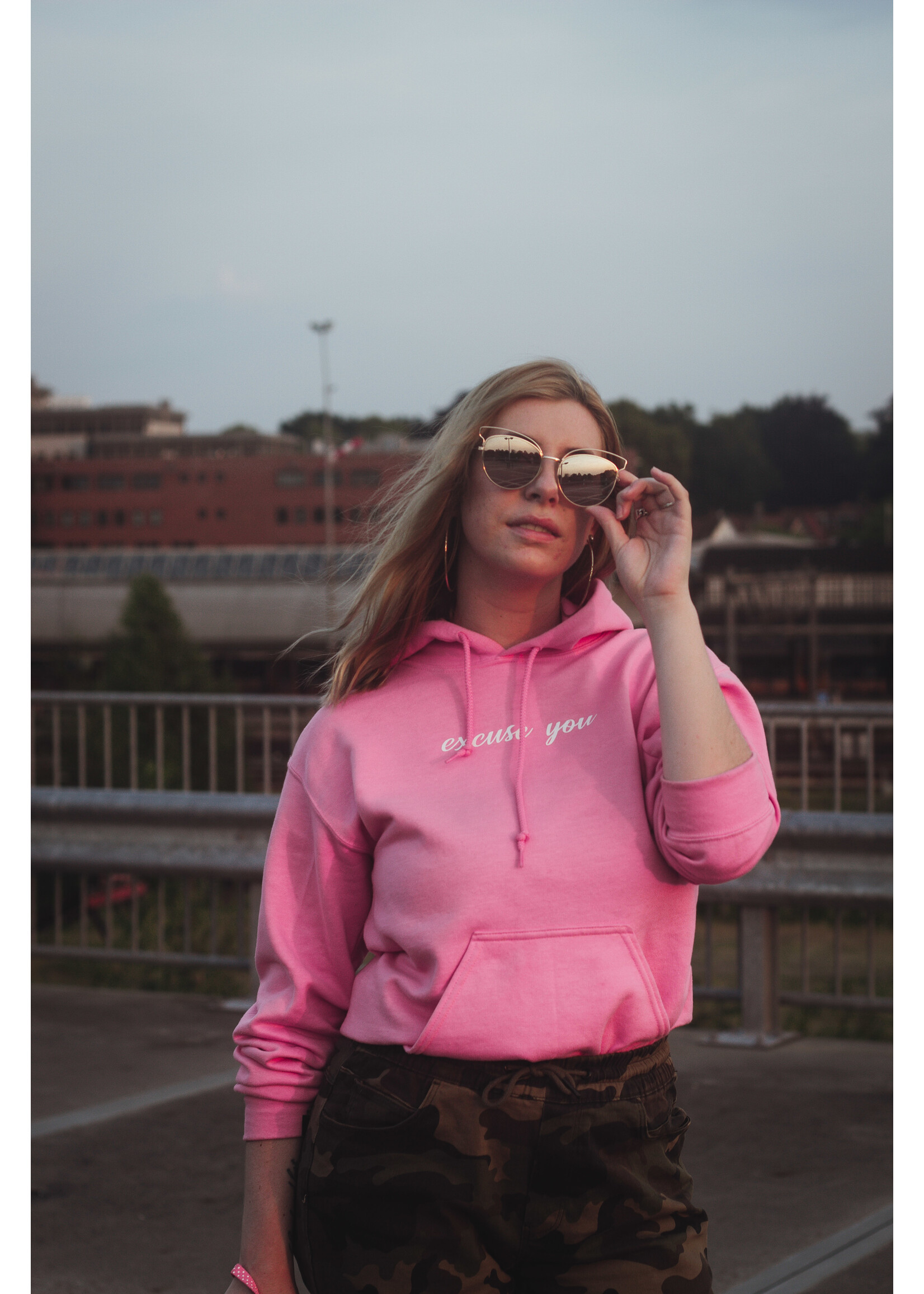 YOU ARE SPECIAL "Excuse You" Pink Hoodie