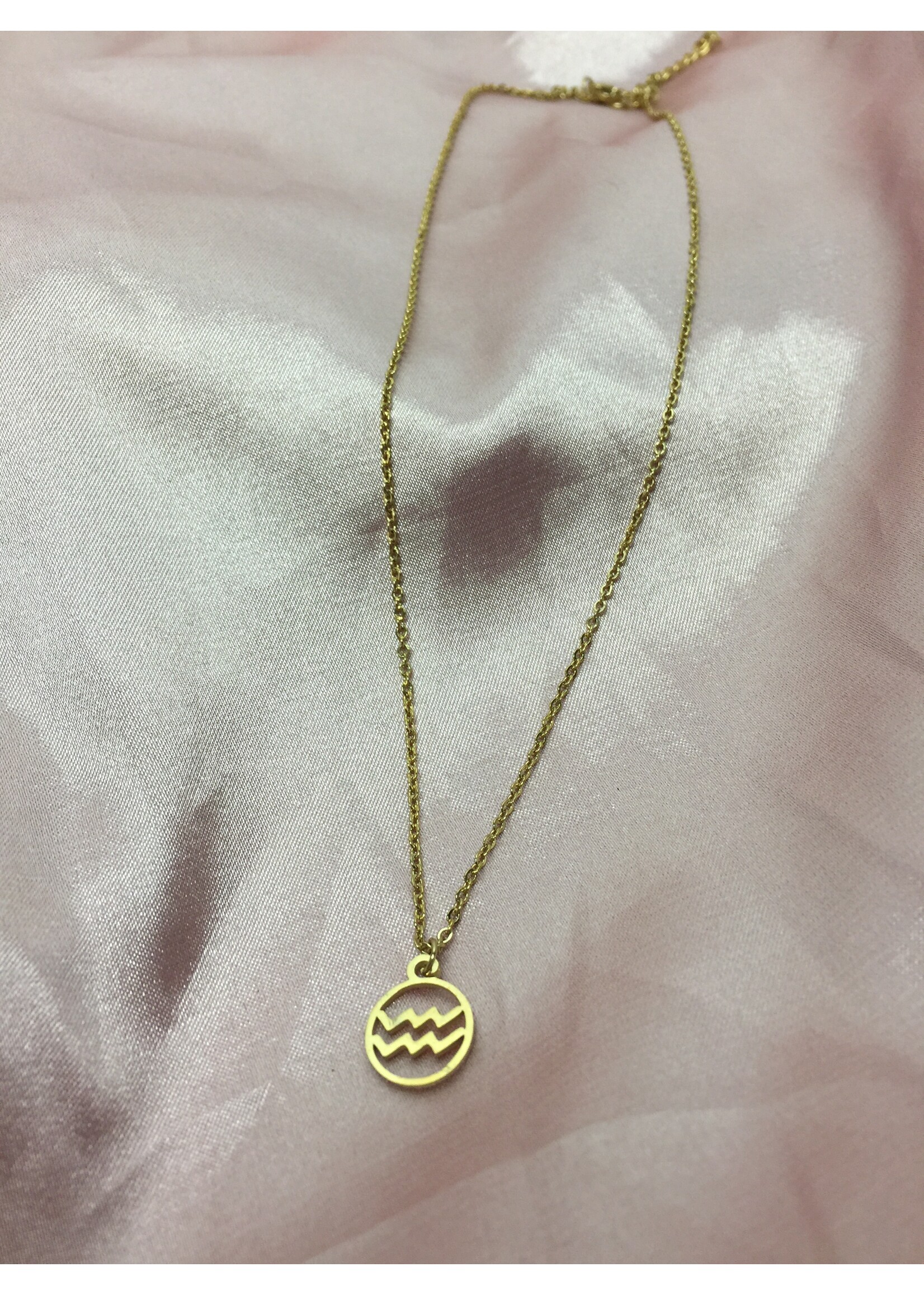 YOU ARE SPECIAL "Little Circle Horoscope" Gold Necklace