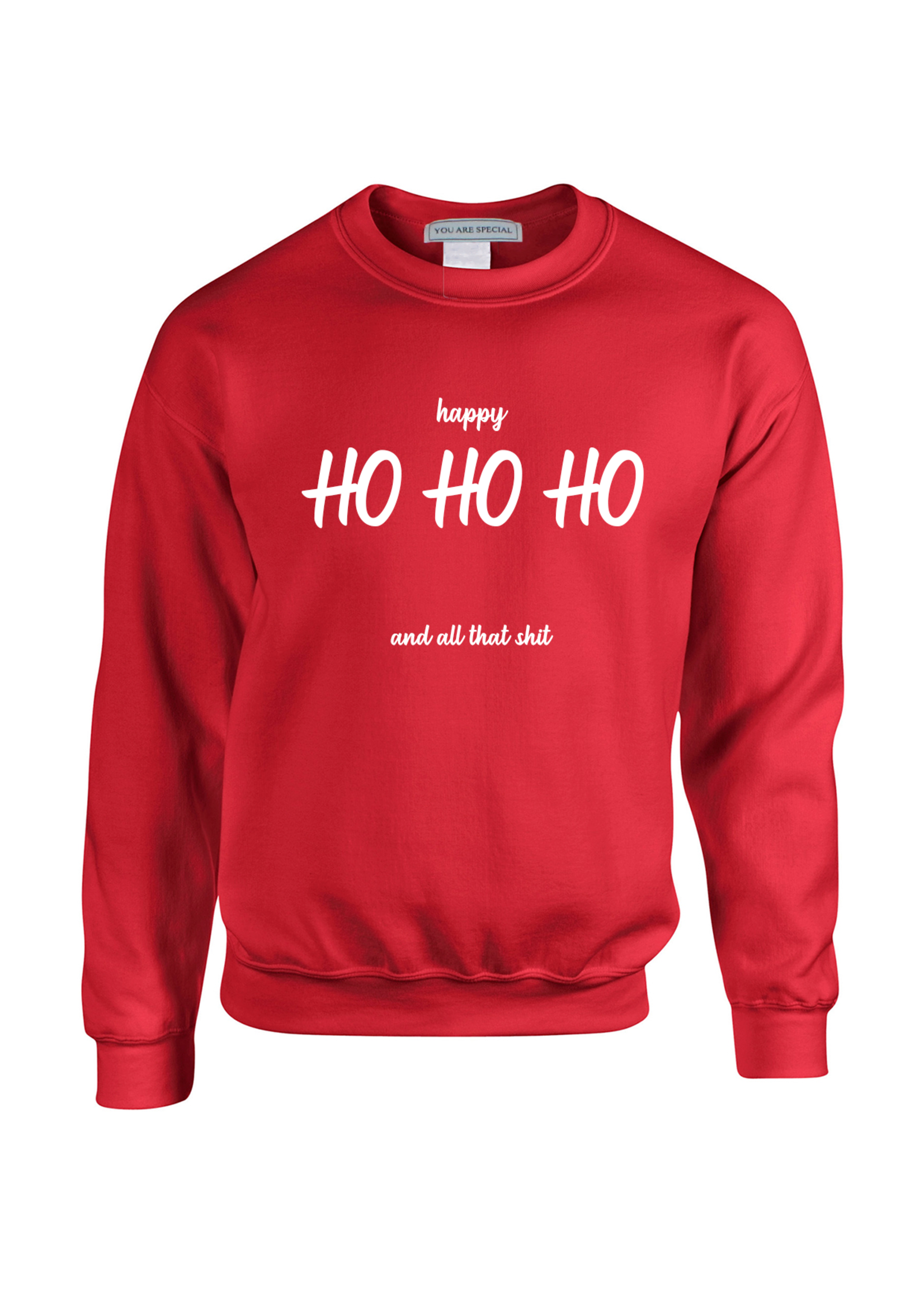 YOU ARE SPECIAL ''Happy Ho Ho'' Red Sweater
