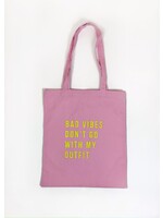 YOU ARE SPECIAL ''Bad Vibes'' Pink Canvas Bag