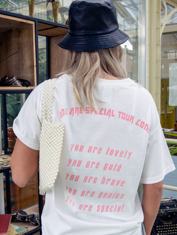 YOU ARE SPECIAL "SPECIAL TOUR" White Oversized T-Shirt