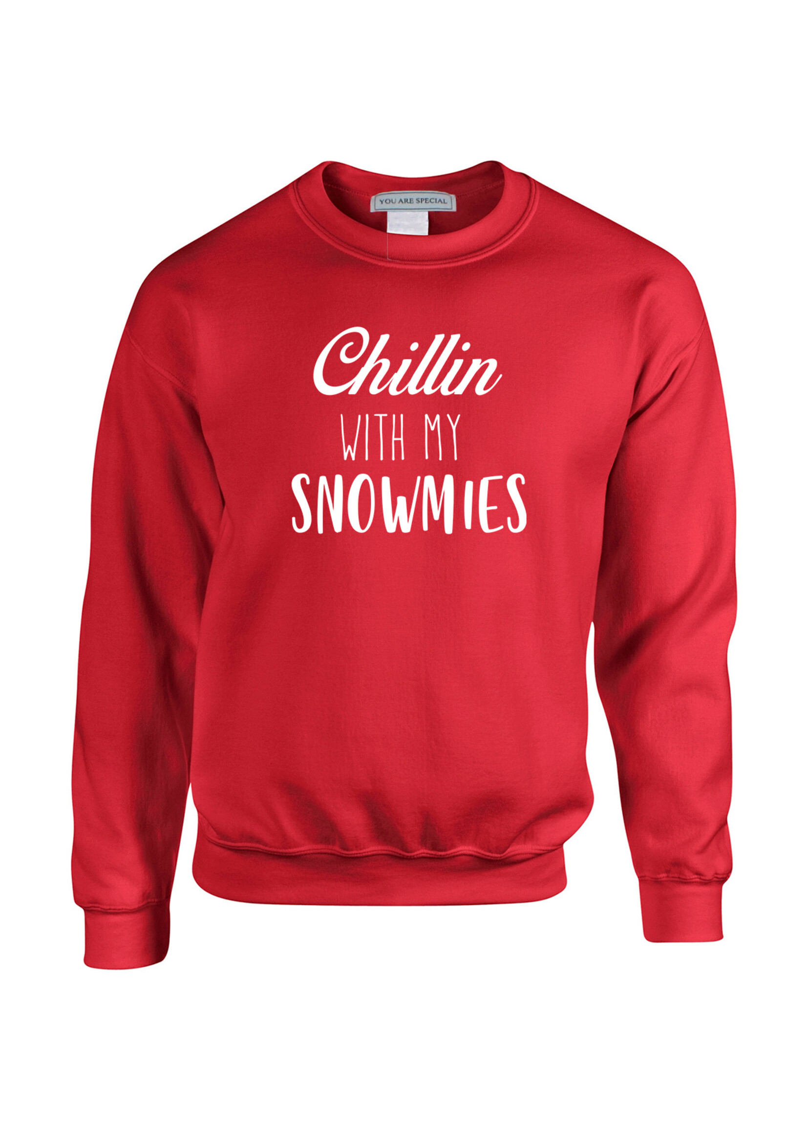 YOU ARE SPECIAL "Chillin' With My Snowmies" Red Sweater