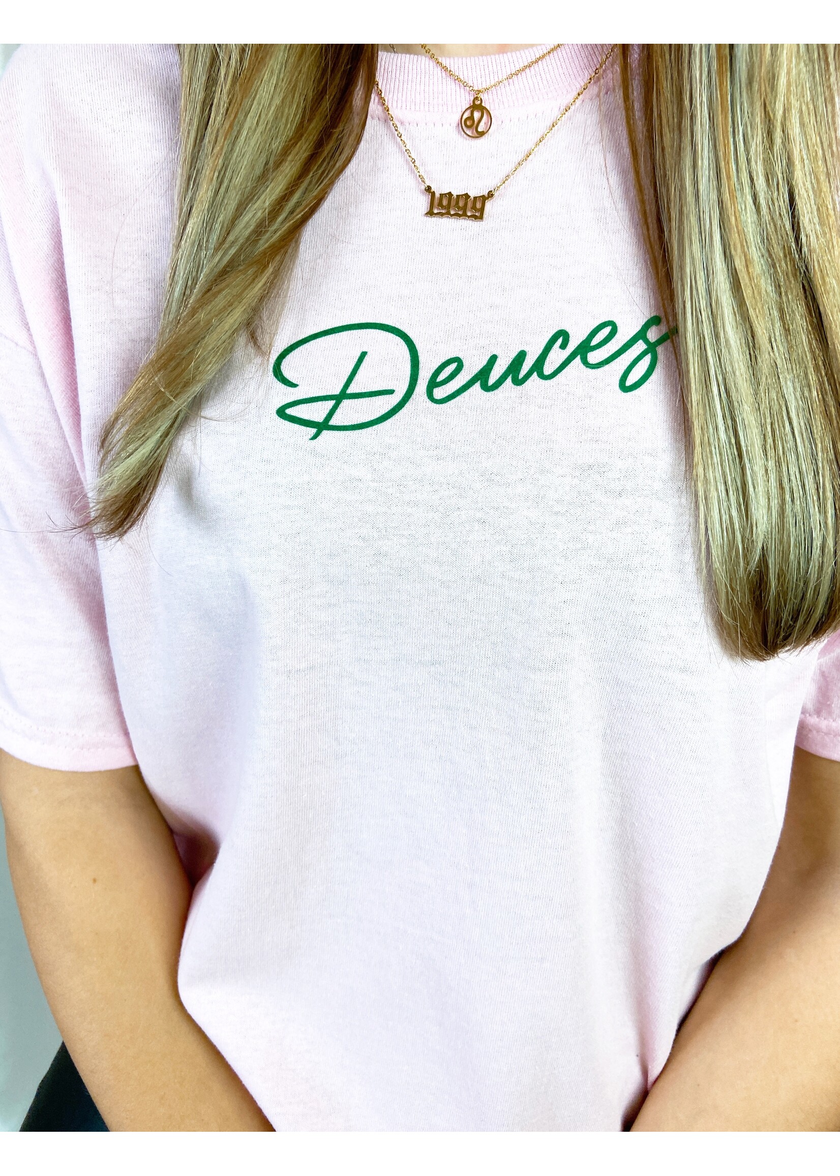 YOU ARE SPECIAL "Deuces" Light Pink T-Shirt