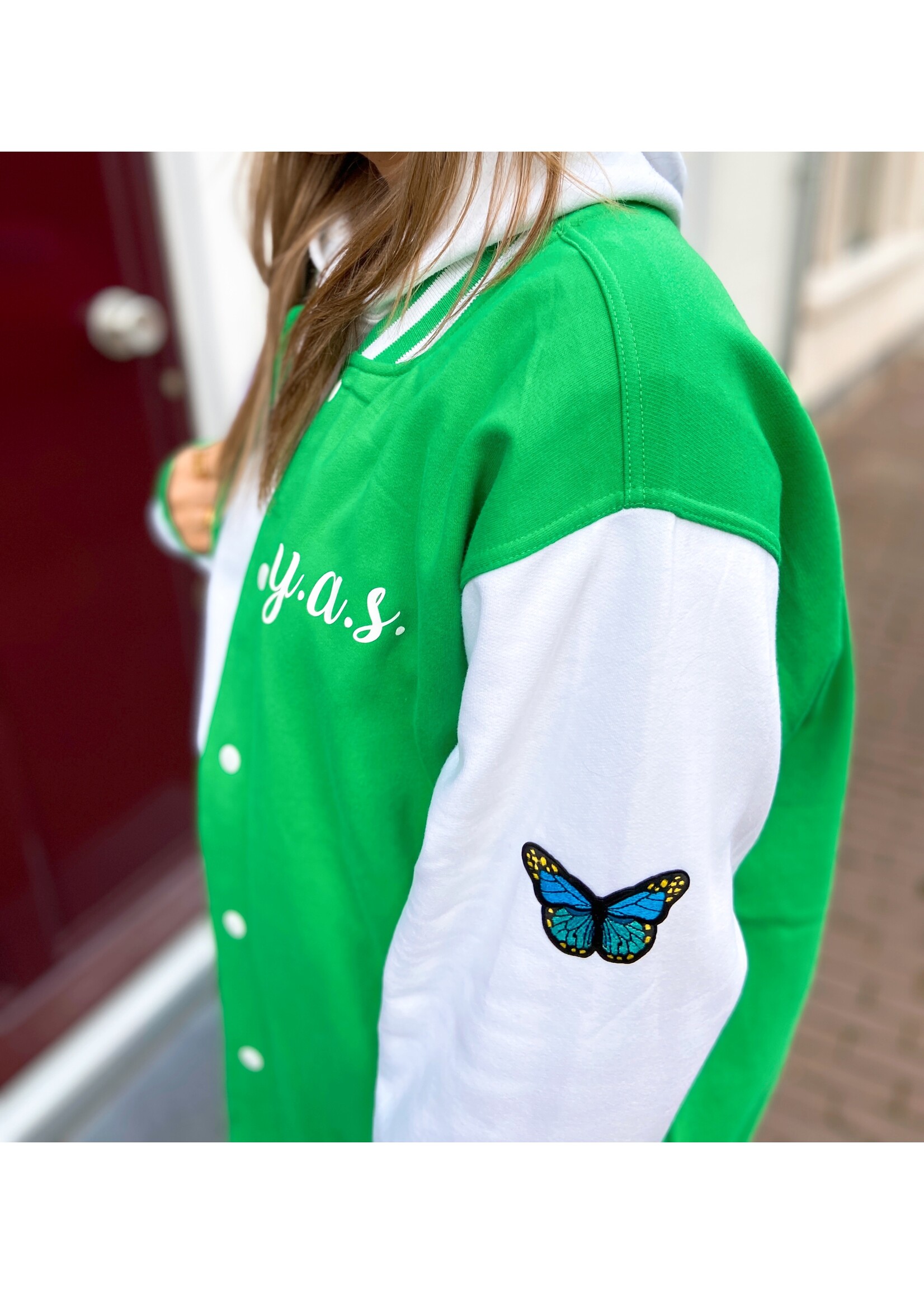 YOU ARE SPECIAL "Not Your Average Type Of Boy" UNISEX Green Baseball Jacket (1 exemplaar)