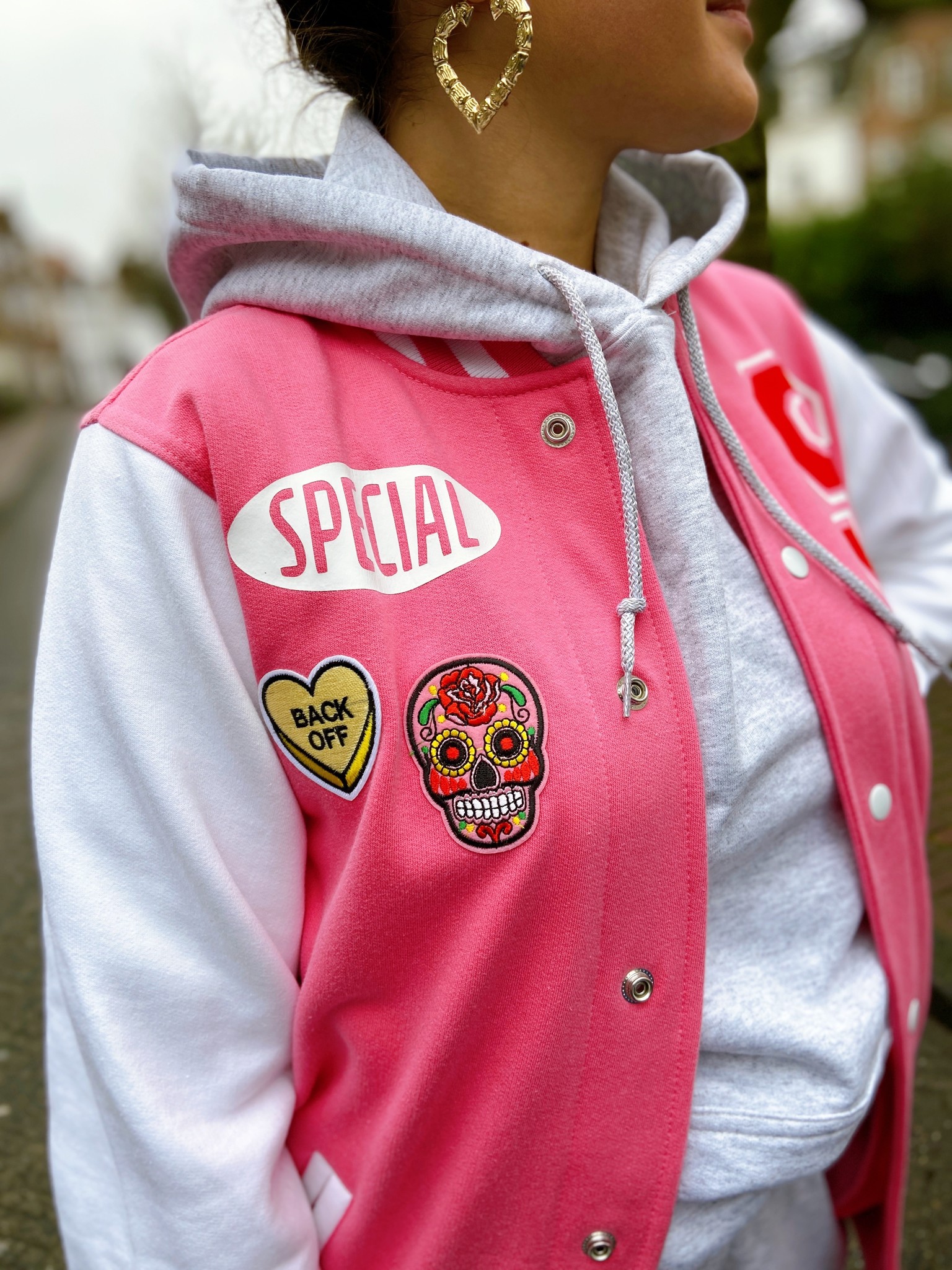 On Fire" Baseball Jacket You Are Special