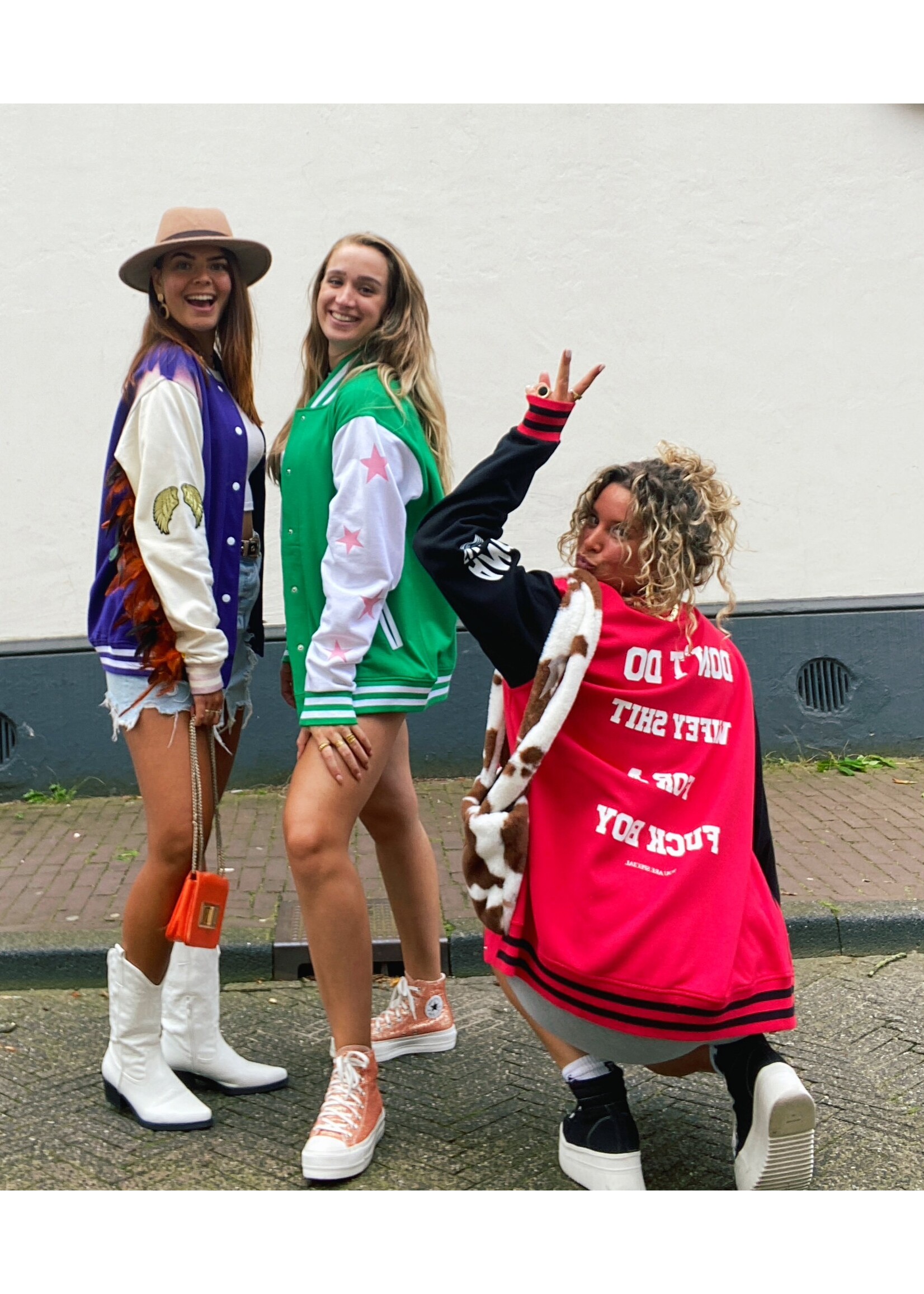 YOU ARE SPECIAL SOLD OUT ''Don't Do Wifey Shhh For a FKBOY'' Black Red Baseball jacket