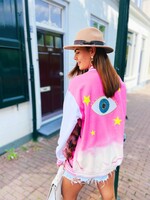 YOU ARE SPECIAL ''Star Eye'' Pink Baseball Jacket (ibiza edition)