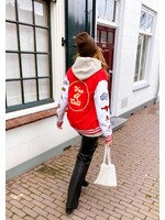 YOU ARE SPECIAL ''You R Cute'' Red Baseball Jacket