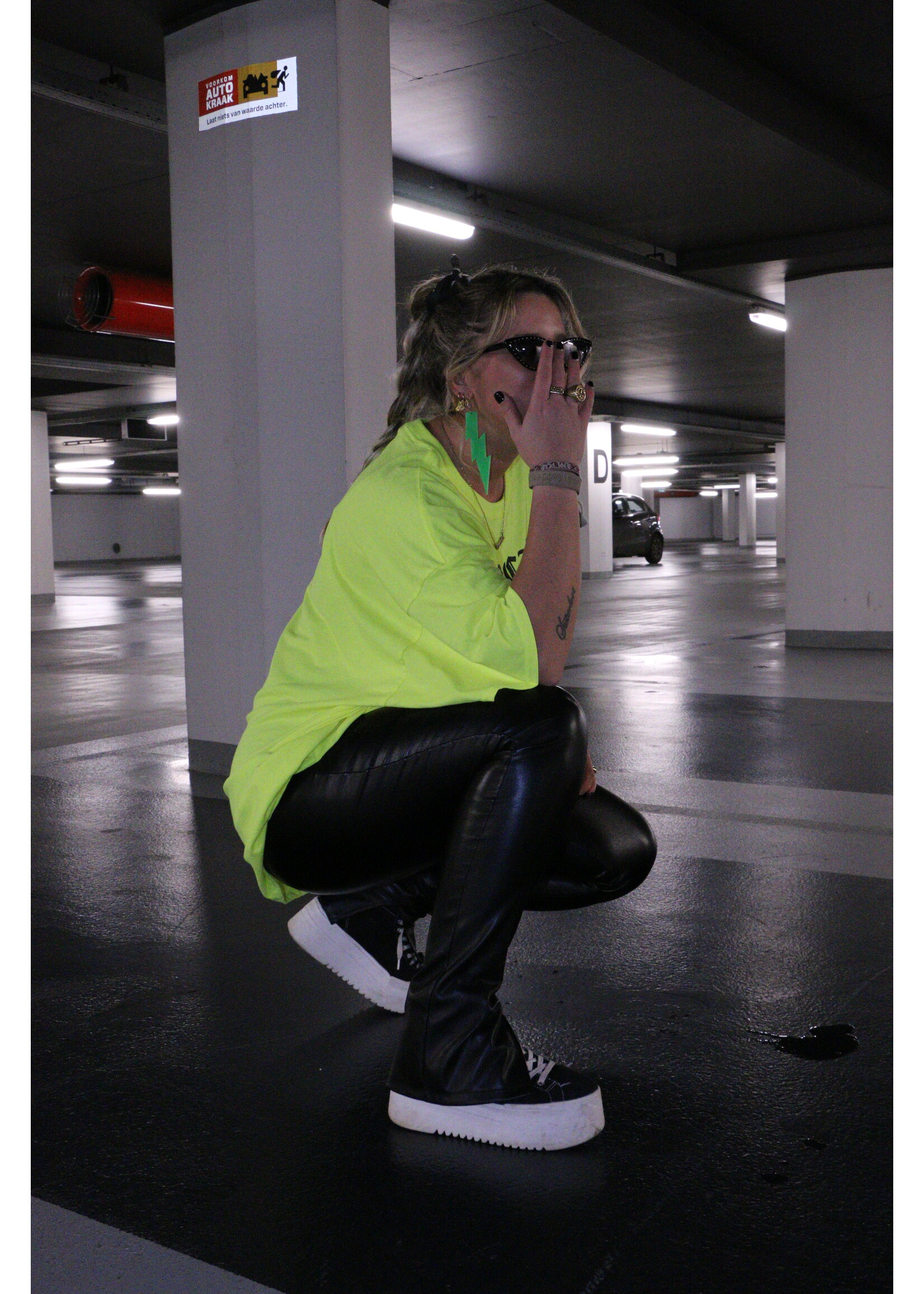YOU ARE SPECIAL "Special Neon Yellow" T-Shirt Dress