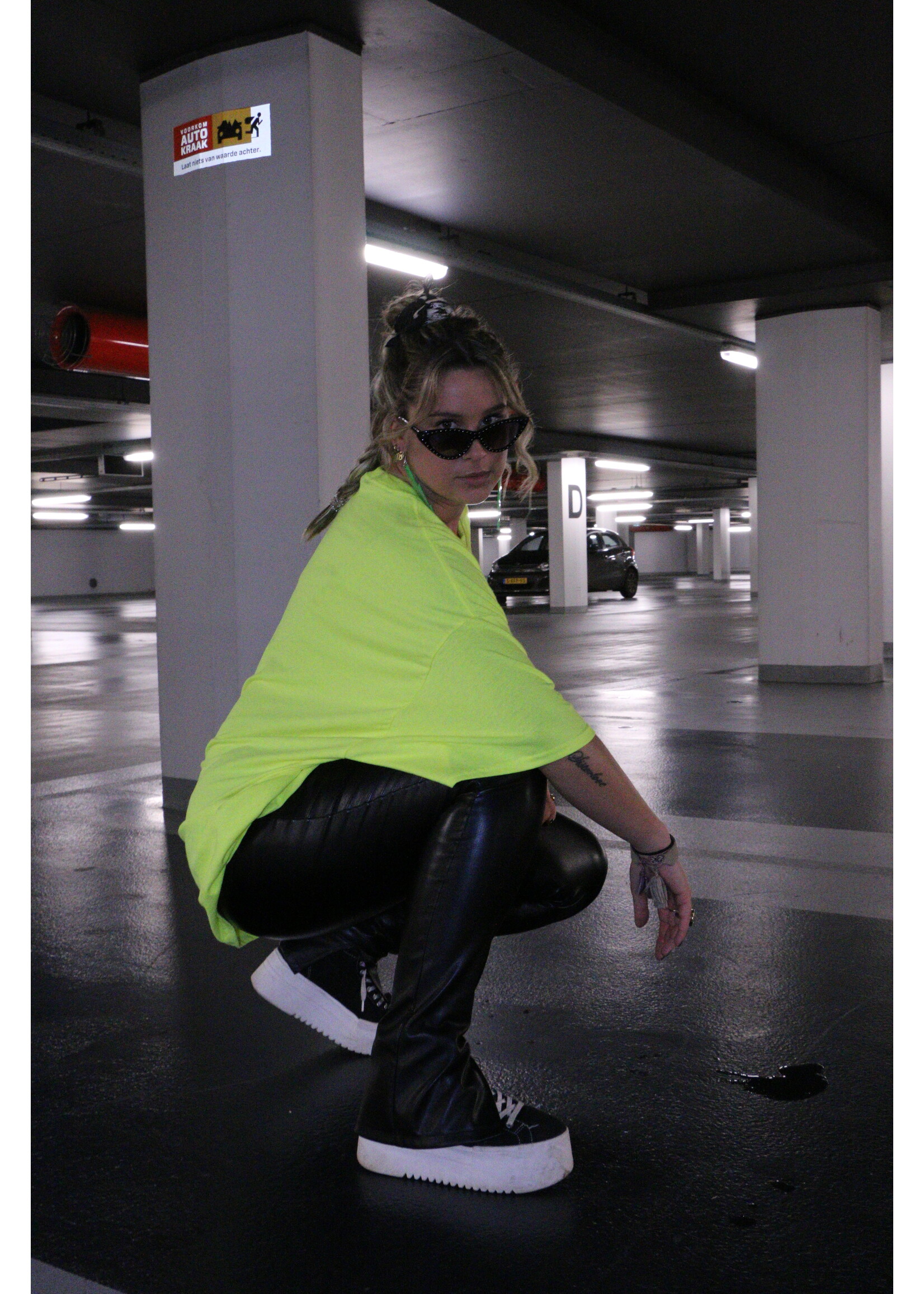 YOU ARE SPECIAL "Special Neon Yellow" T-Shirt Dress