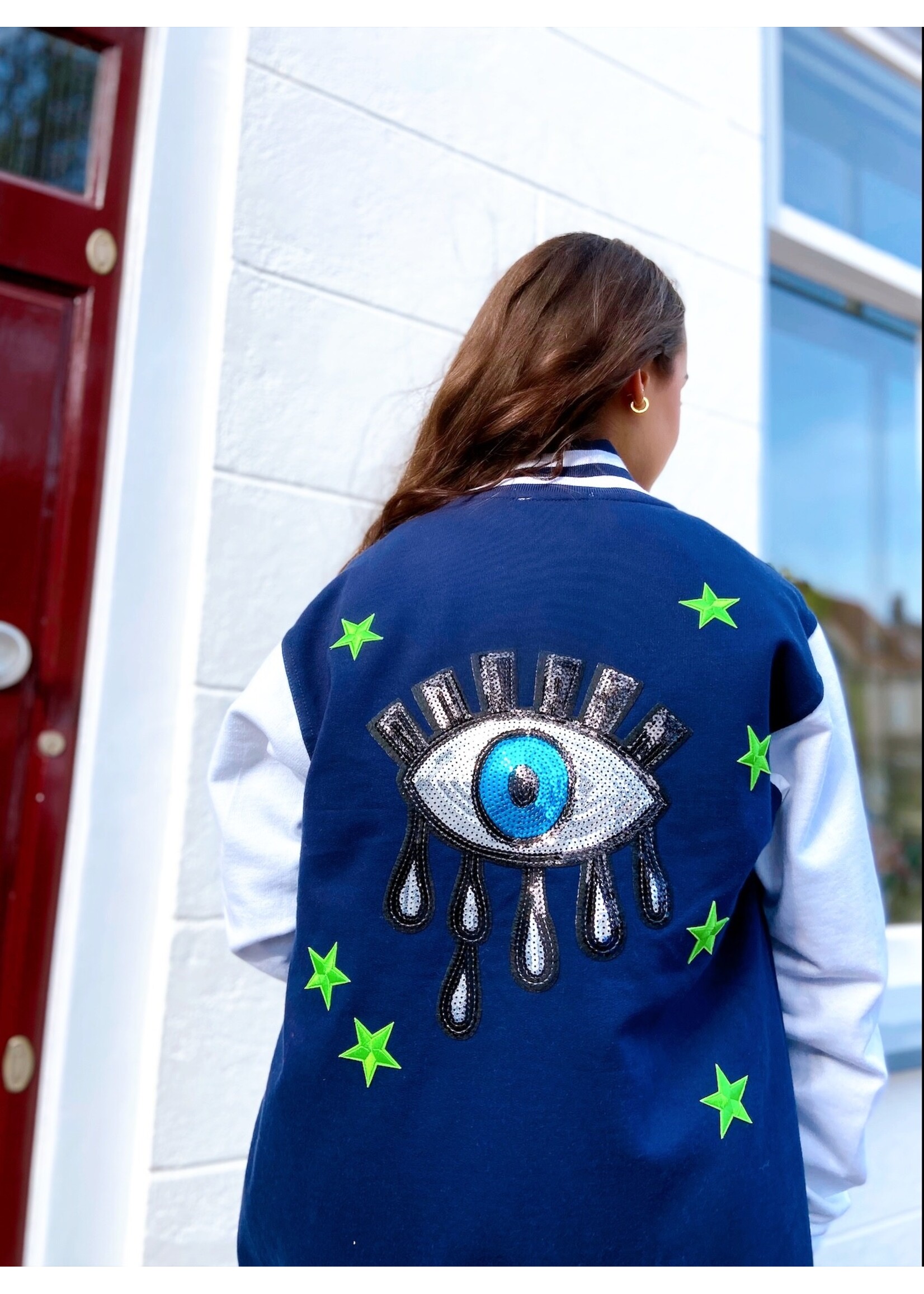 YOU ARE SPECIAL "Written In The Stars" Blue Baseball Jacket (1 exemplaar)