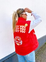 YOU ARE SPECIAL ''Lucky You'' Red Bodywarmer