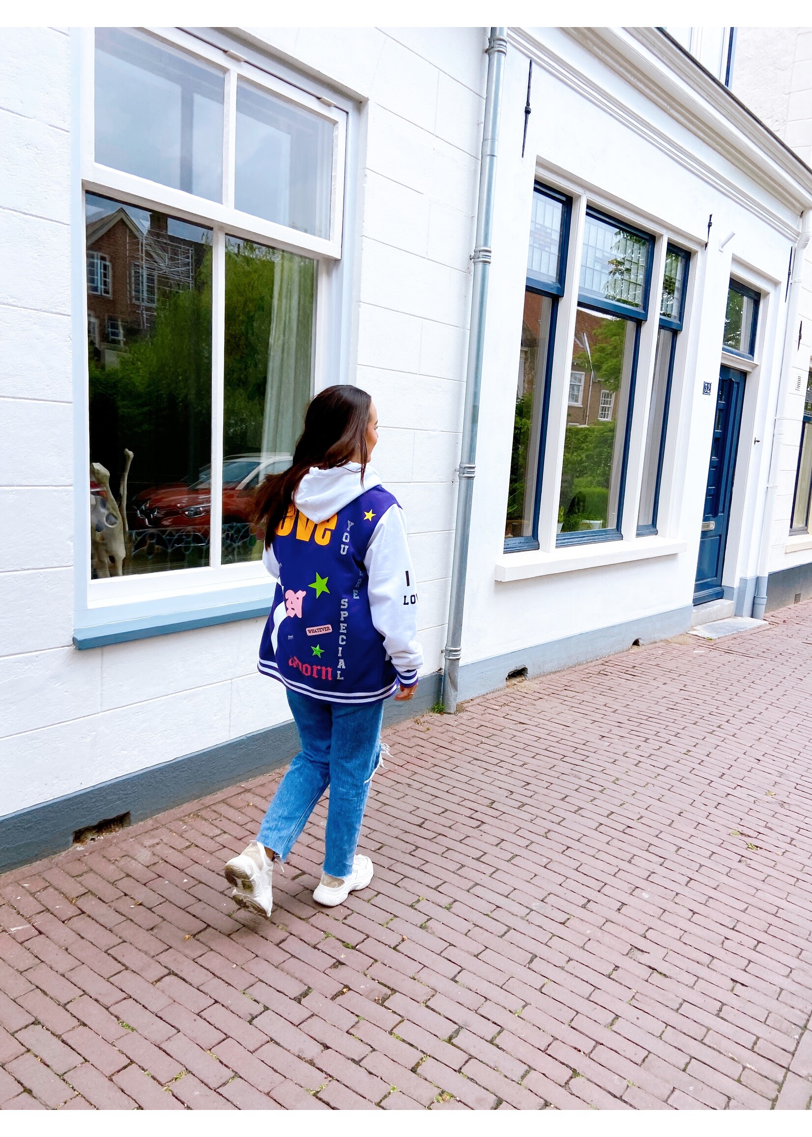 YOU ARE SPECIAL ''SPECIAL LOVE'' Purple Baseball Jacket (one of a kind)