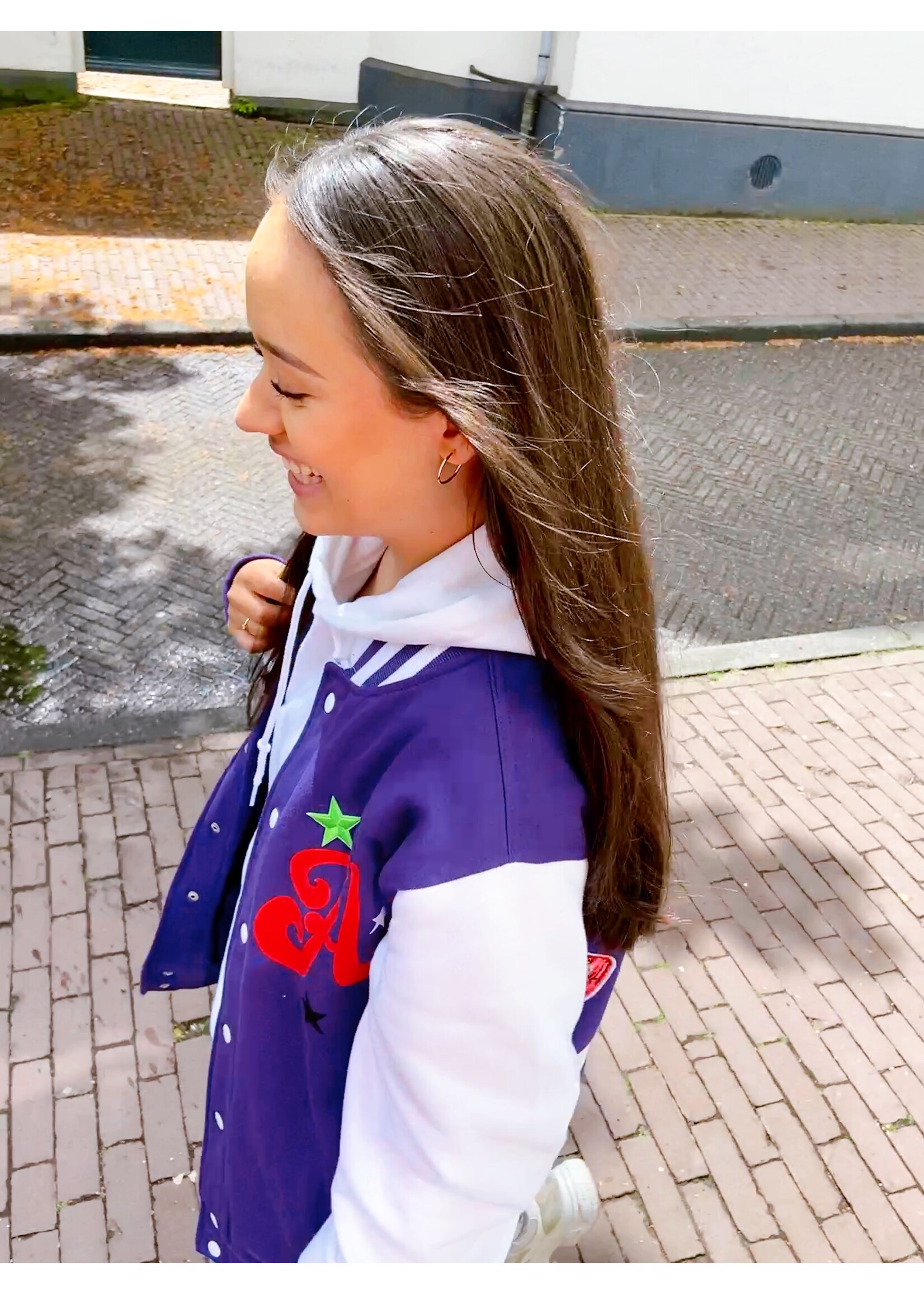 YOU ARE SPECIAL SOLD OUT! ''SPECIAL LOVE'' Purple Baseball Jacket (1 exemplaar)