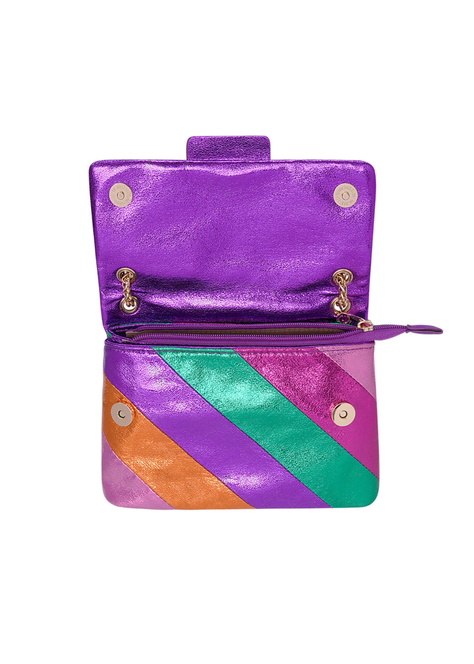 YOU ARE SPECIAL "Metallic colorful stripes" bag