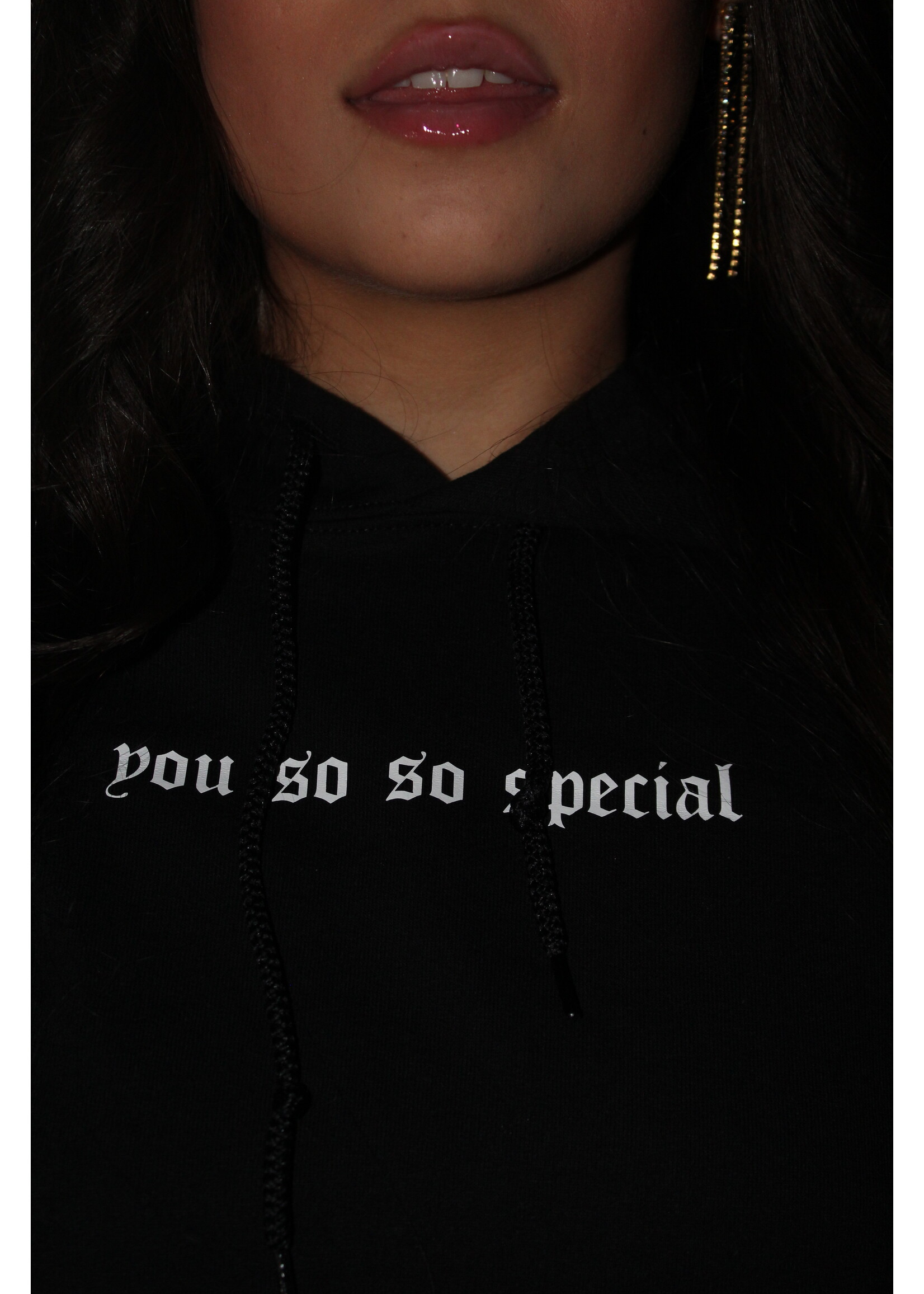 YOU ARE SPECIAL "You So So Special" Black Hoodie UNISEX