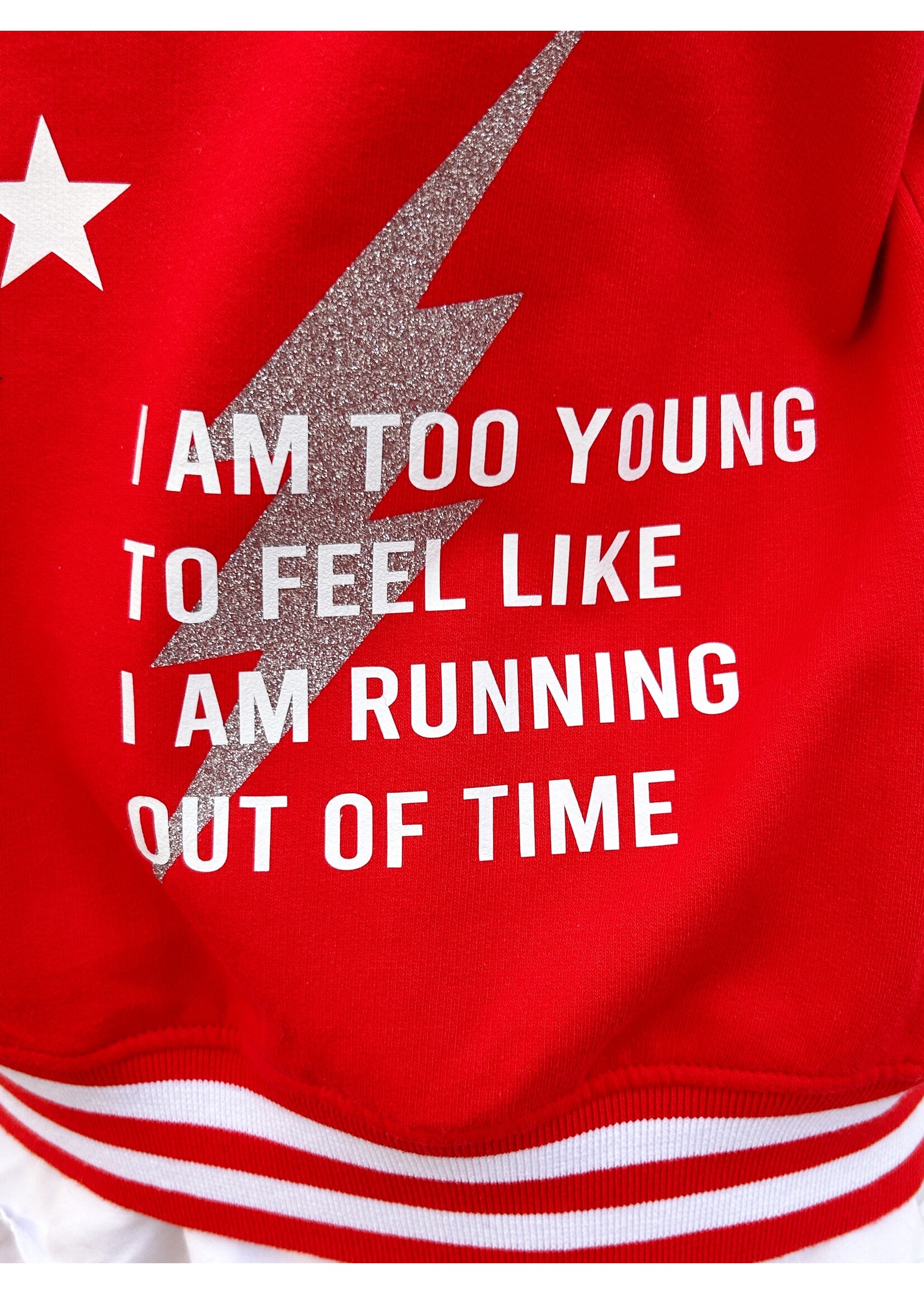 YOU ARE SPECIAL SOLD OUT! "I am too young" stars baseball jacket