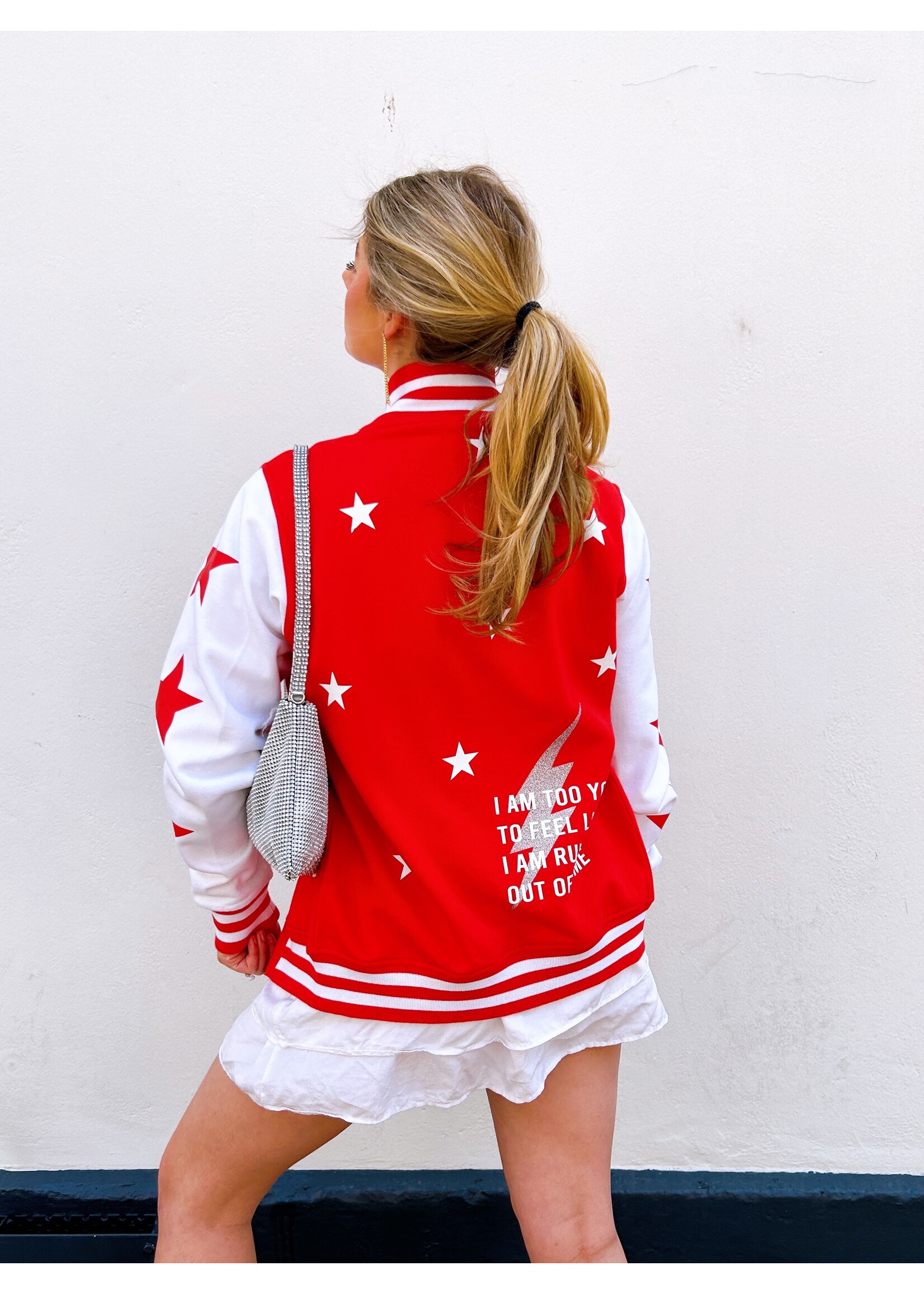YOU ARE SPECIAL "I am too young" stars baseball jacket