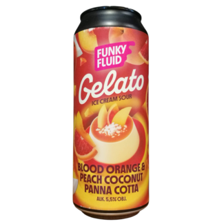 Funky Fluid - Gelato: Blood Orange & Peach Coconut Panna Cotta
