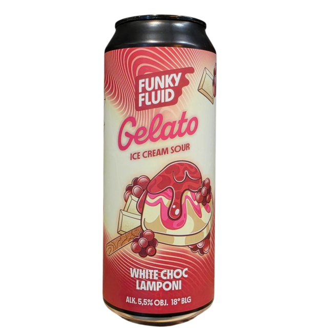 Funky Fluid - Gelato white Choc Lamponi