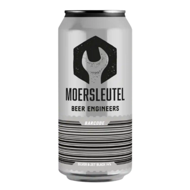 Moersleutel barcode silver & jet black